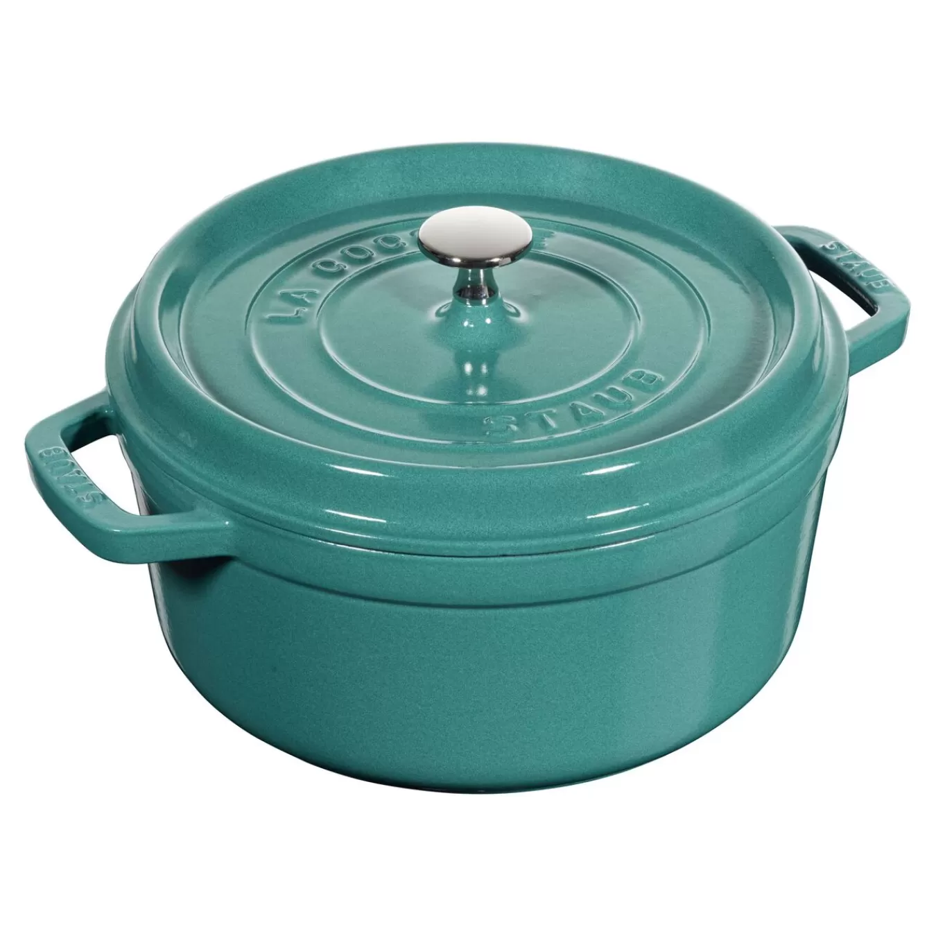 STAUB Dutch Ovens*4 Qt, Round, Cocotte, Turquoise