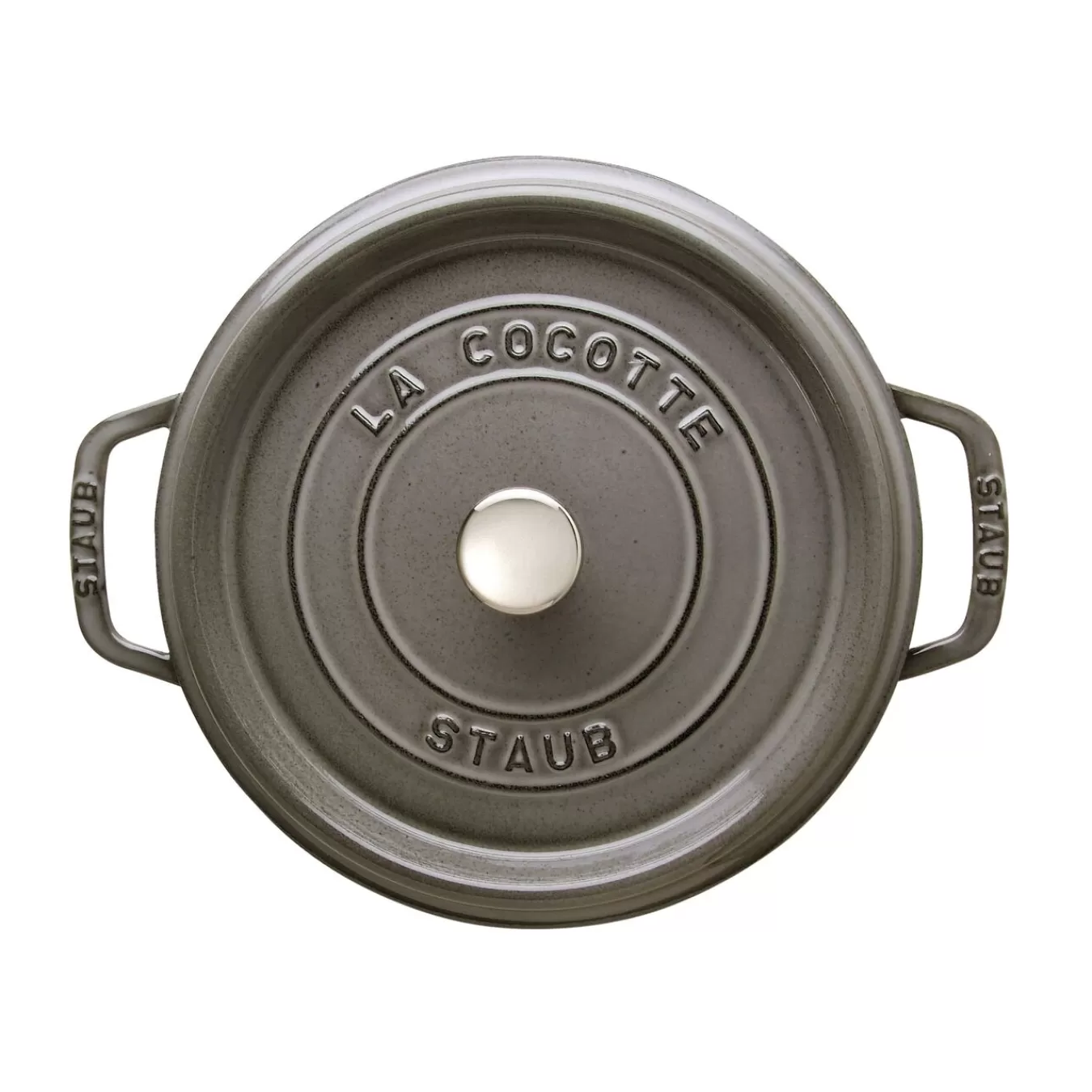 STAUB Dutch Ovens*4 Qt, Round, Cocotte, Graphite Grey