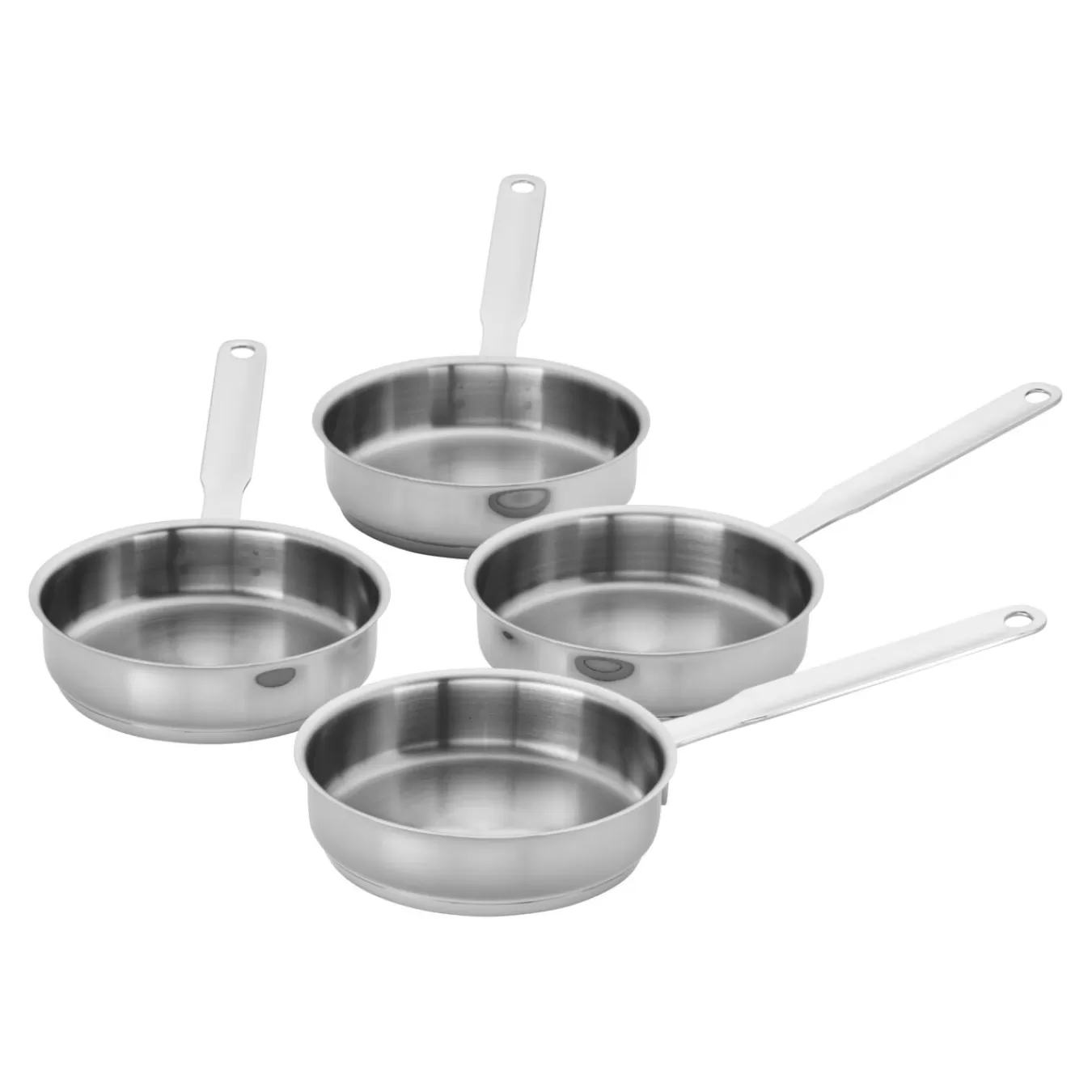 DEMEYERE Specialty Cookware*4-Pc, 18/10 Stainless Steel, Mini Fry Pan Set Silver