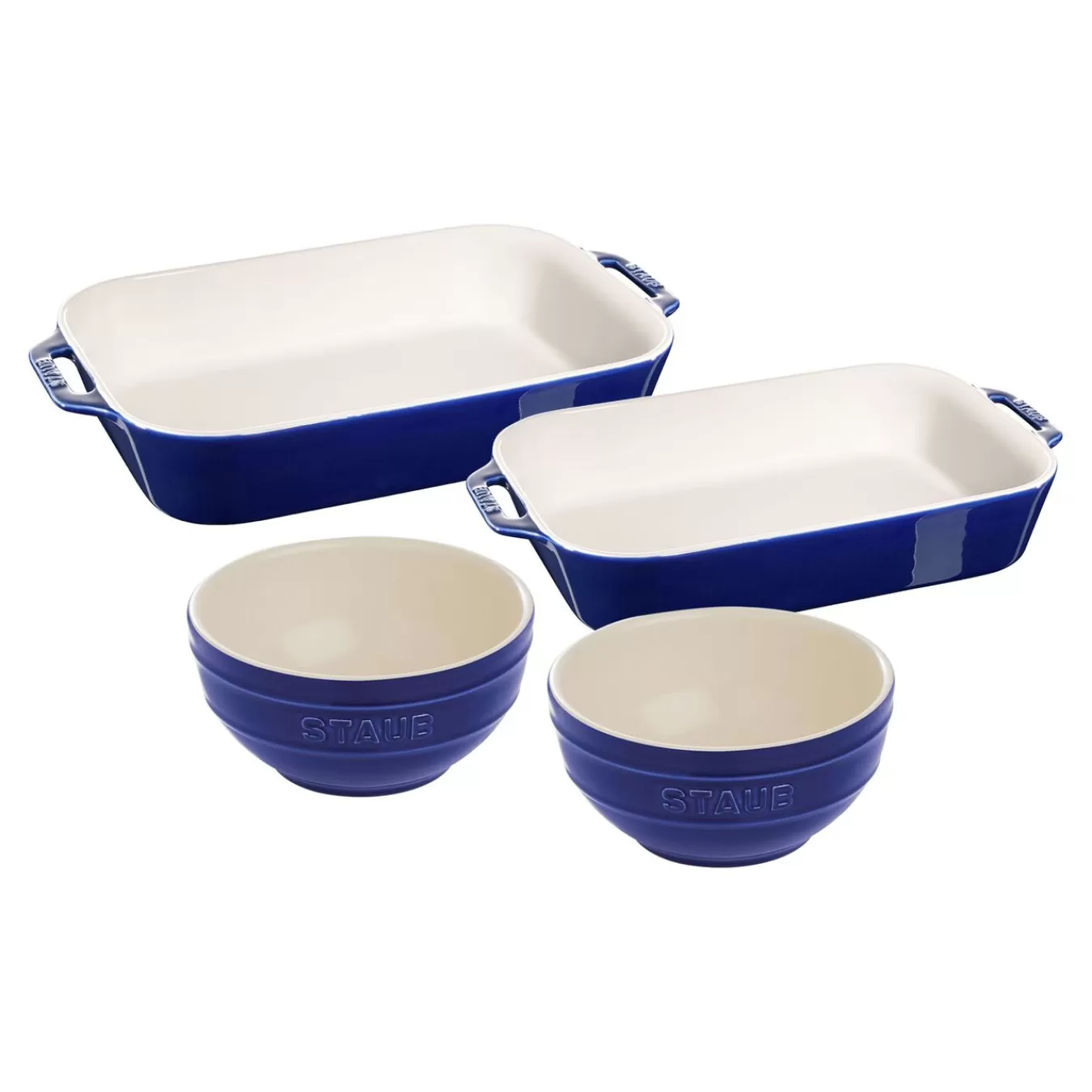 STAUB Bowls*4-Pc, Baking And Bowl Set, Dark Blue