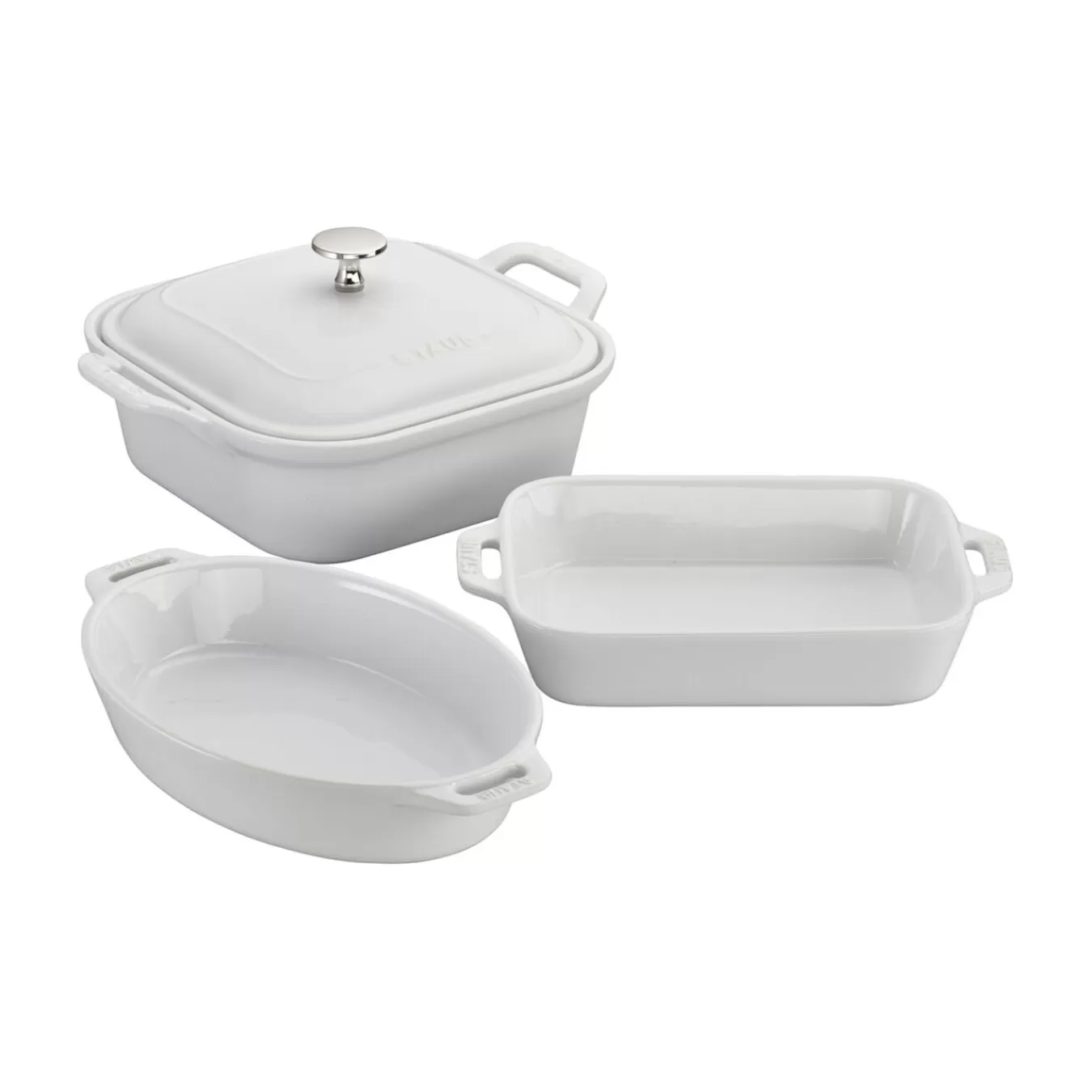 STAUB Cookware Sets*4-Pc, Mixed Baking Dish Set, White