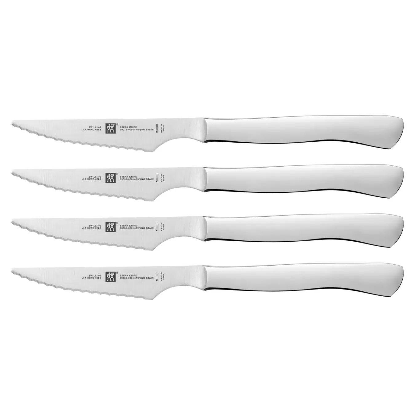 ZWILLING Steak Knife Sets*4-Pc, Stainless Steel Serrated Steak Knife Set