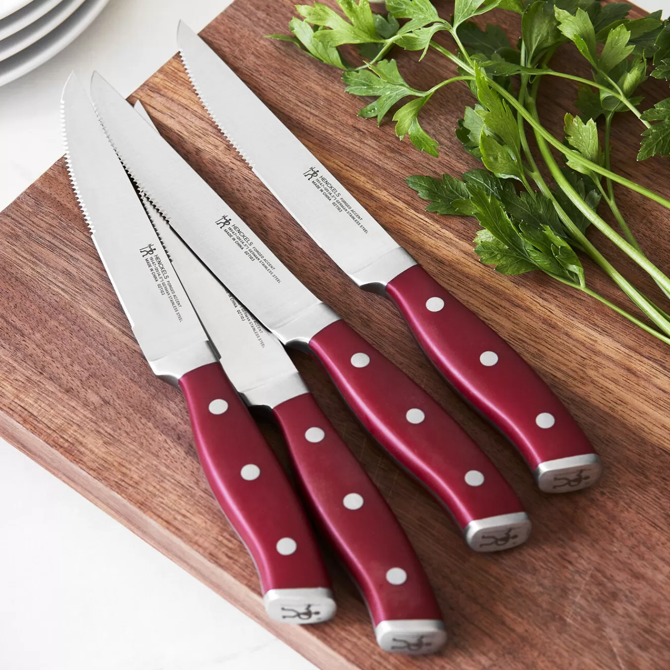 HENCKELS Steak Knife Sets*4-Pc, Steak Knife Set - Red