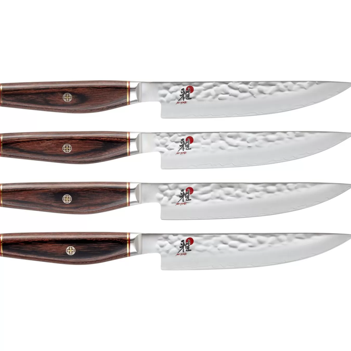 MIYABI Steak Knife Sets*4-Pc, Steak Set Brown