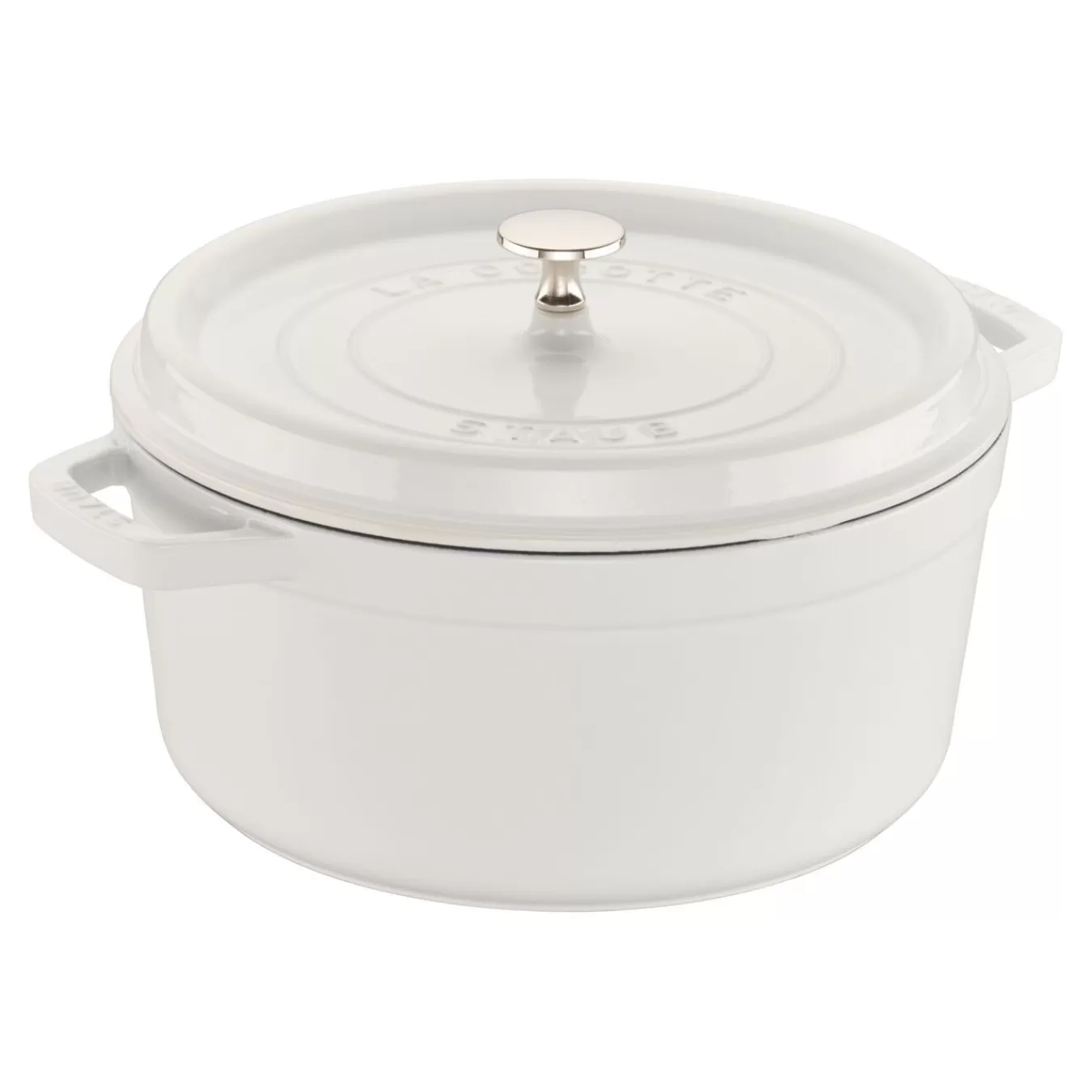 STAUB Dutch Ovens*5.5 Qt, Round, Cocotte, White