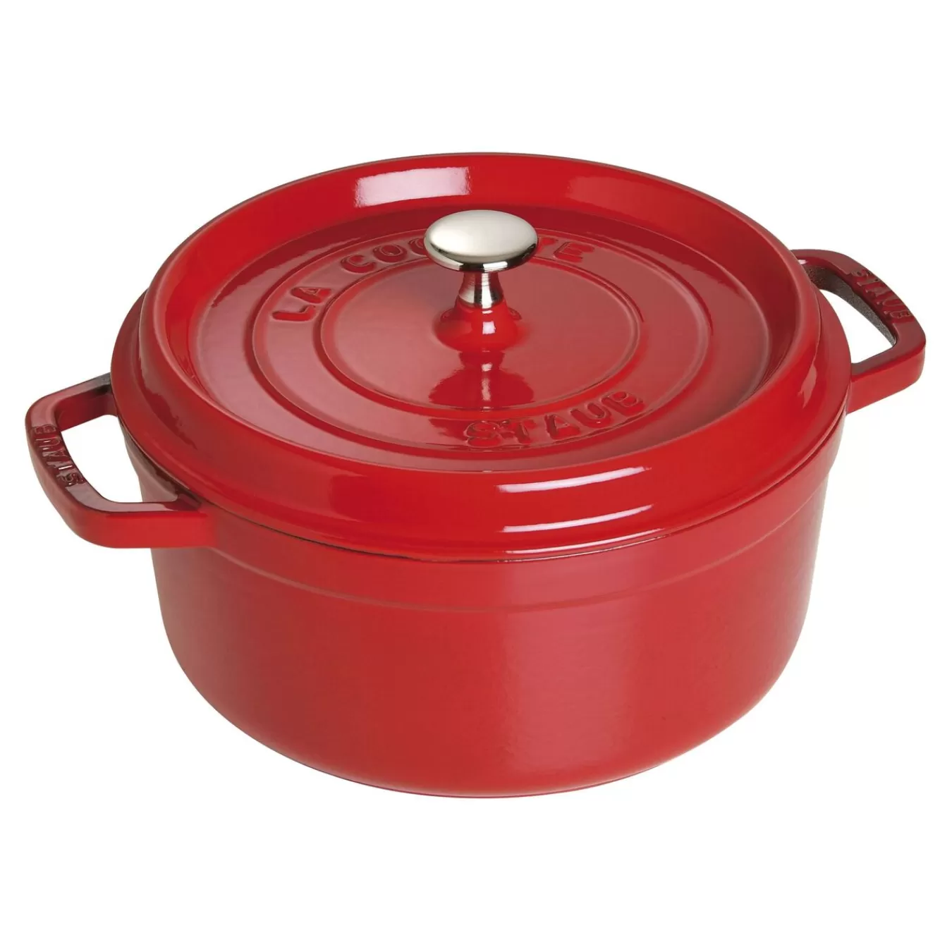 STAUB Dutch Ovens*5.5 Qt, Round, Cocotte, Cherry