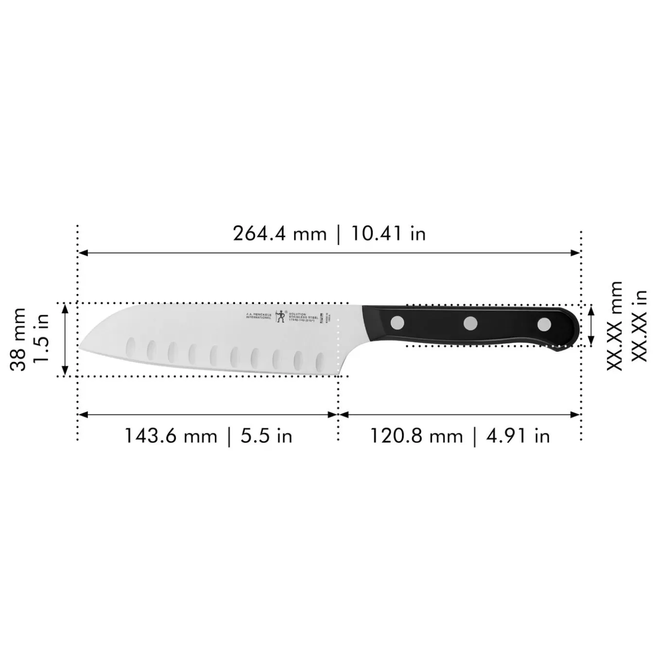 HENCKELS Santoku Knives*5.5-Inch, Hollow Edge Santoku Knife