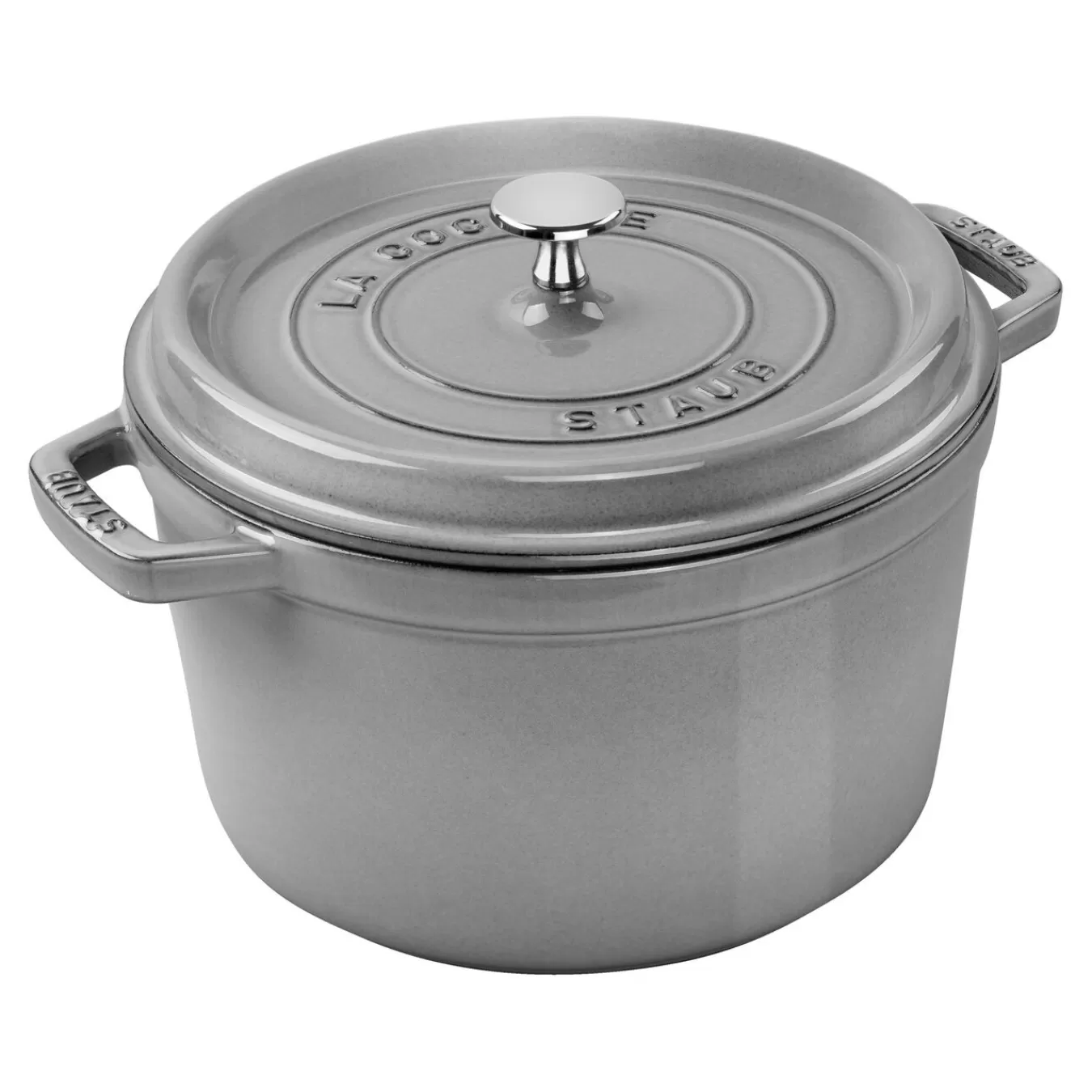 STAUB Dutch Ovens*5 Qt, Round, Tall Cocotte, Graphite Grey