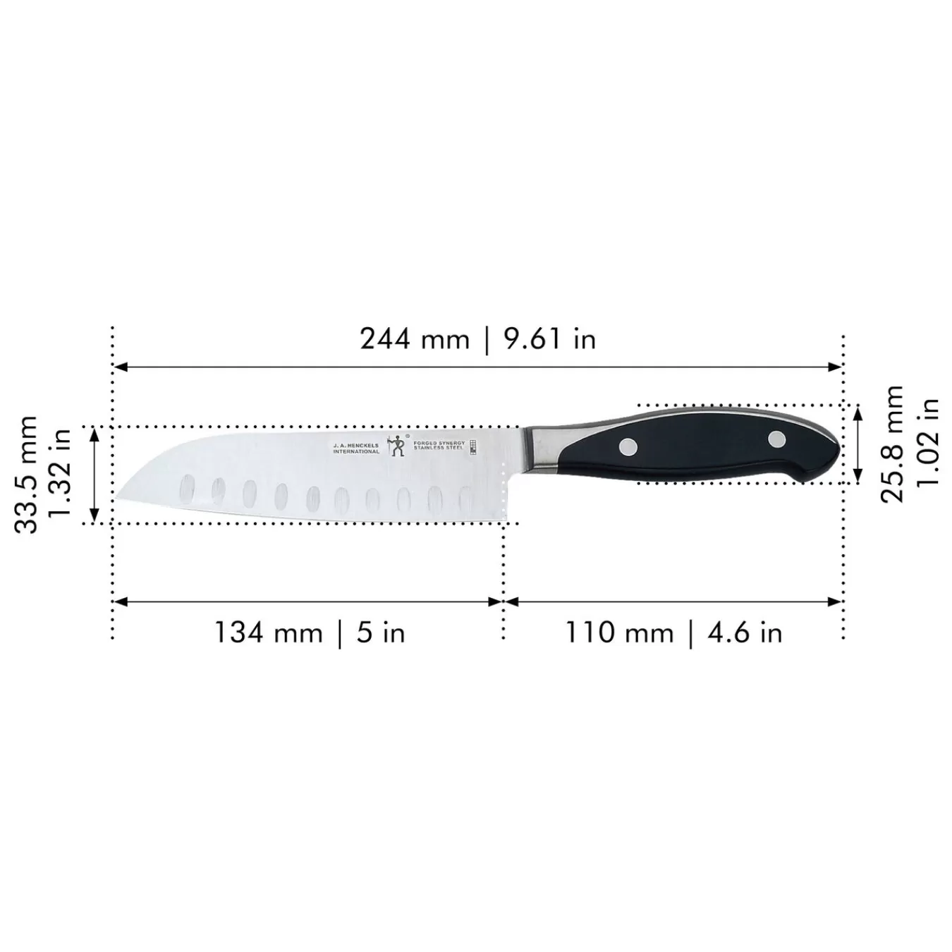 ZWILLING Santoku Knives*5-Inch, Hollow Edge Santoku Knife