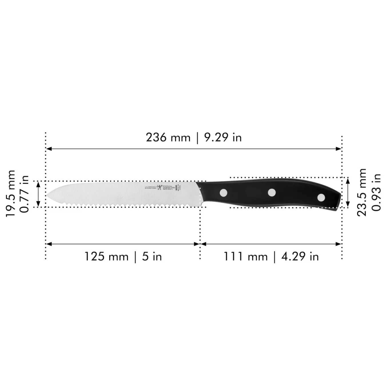 HENCKELS Utility Knives*5-Inch Utility Knife, Serrated Edge