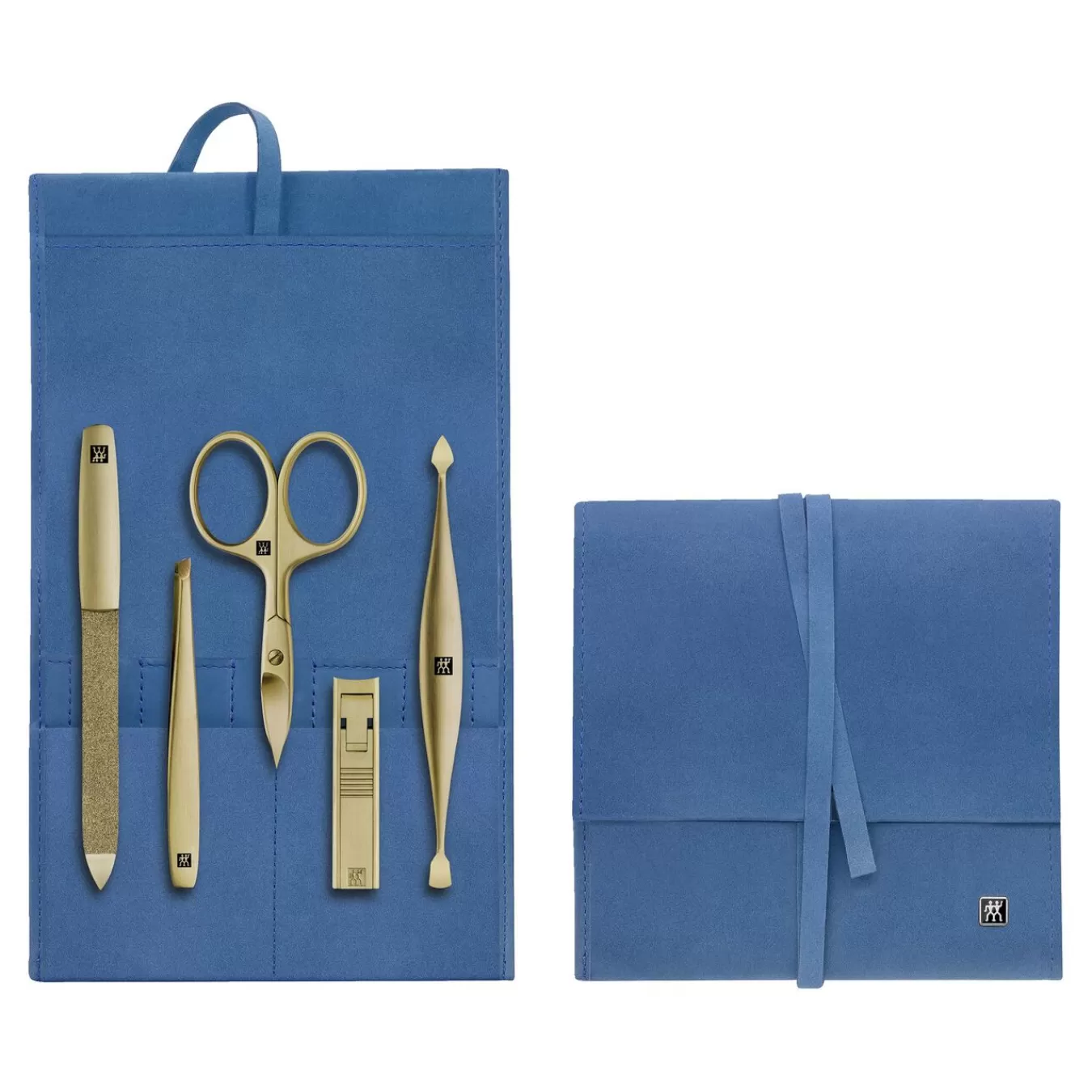 ZWILLING Manicure Sets*5-Pc Stainless Steel Pocket Case Blue