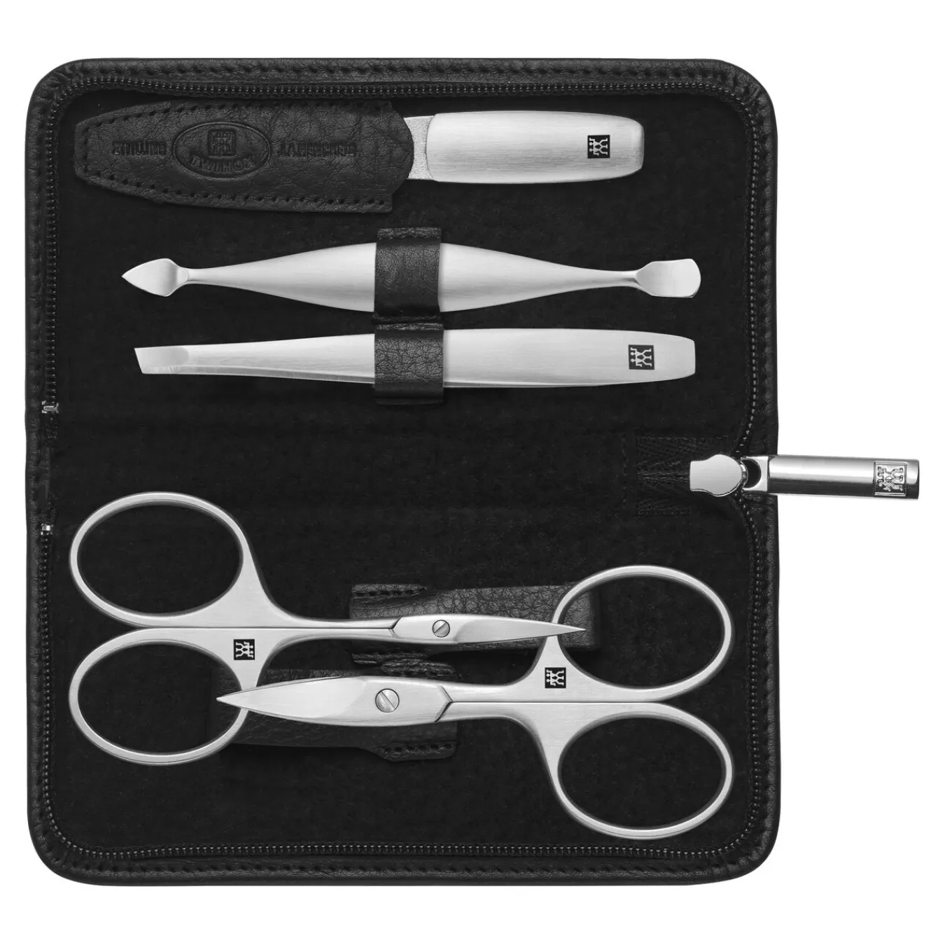 ZWILLING Manicure Sets*5-Pc, Zip Fastener Case Black Matte