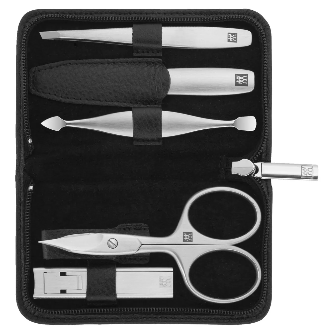 ZWILLING Manicure Sets*5-Pc, Zip Fastener Case Black Matte