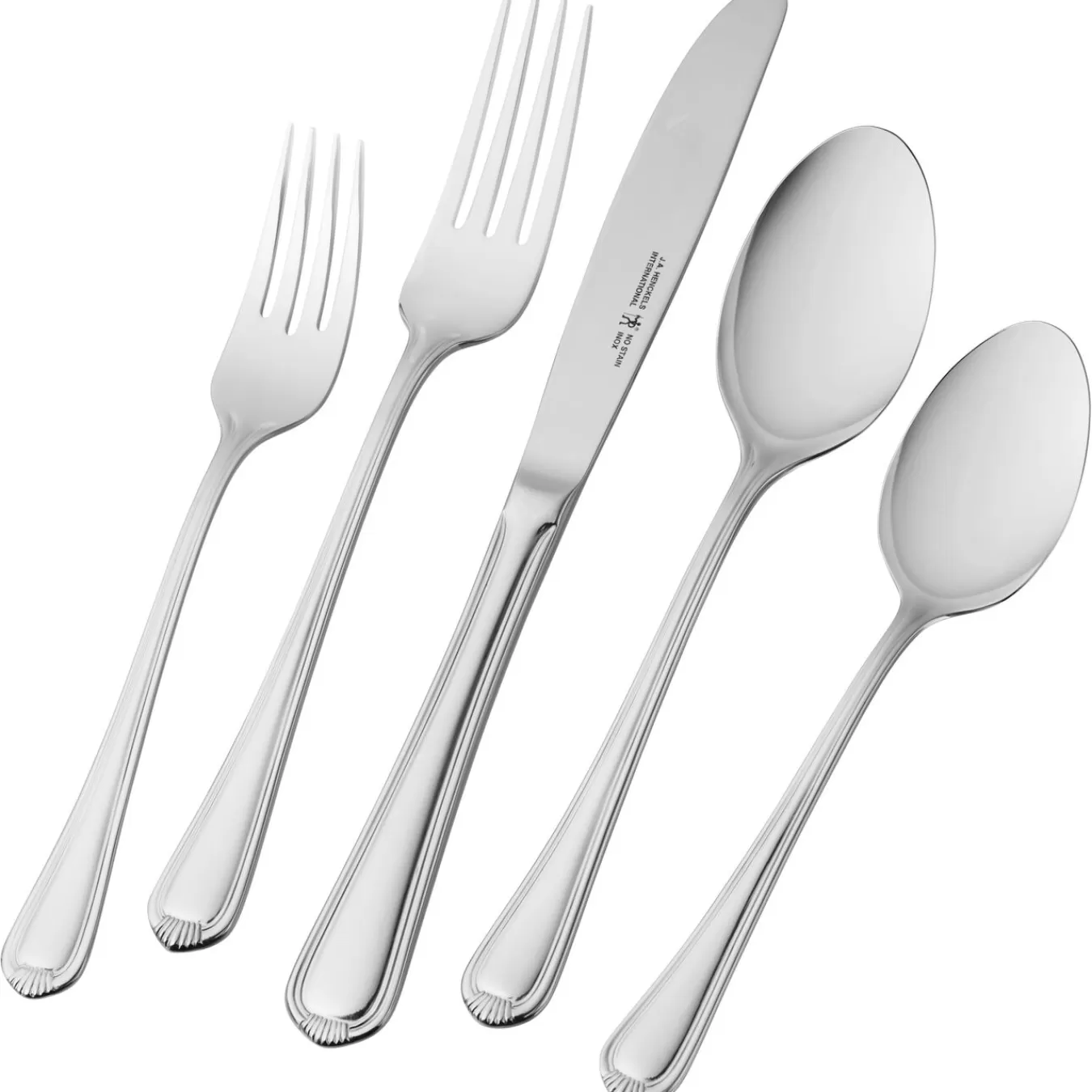 HENCKELS Flatware Sets*65-Pc Flatware Set, 18/10 Stainless Steel Silver