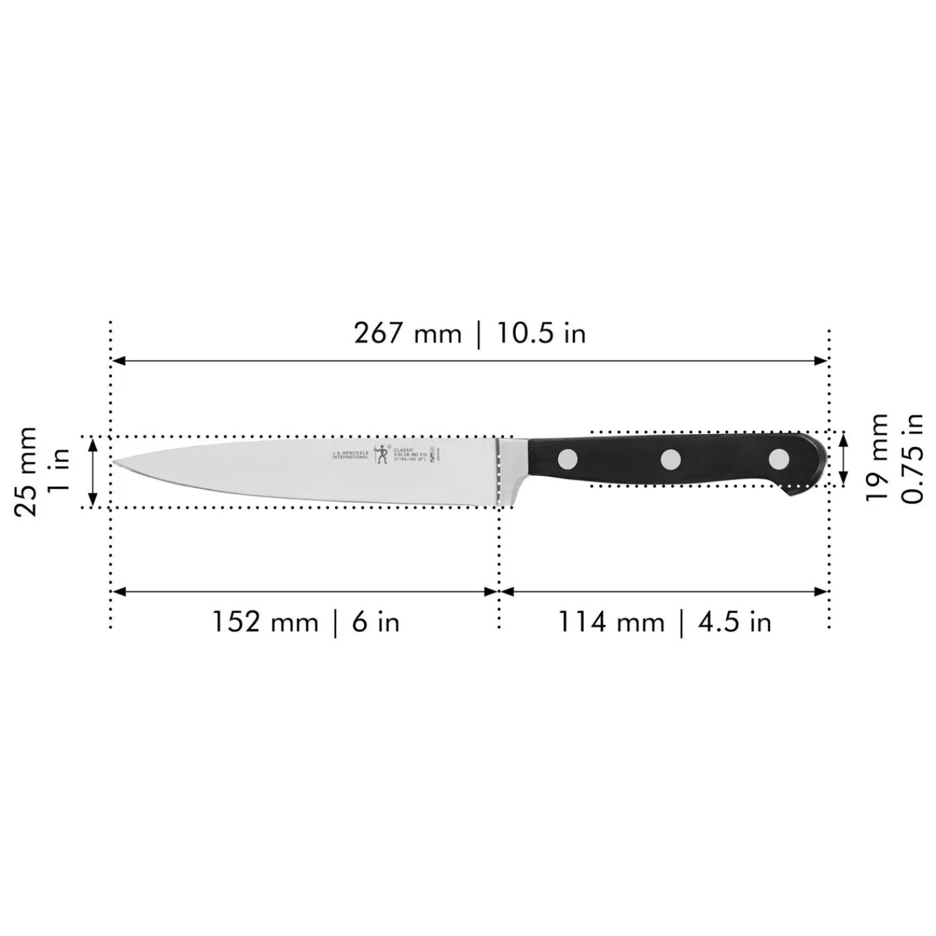 HENCKELS Utility Knives*6-Inch Utility Knife, Fine Edge