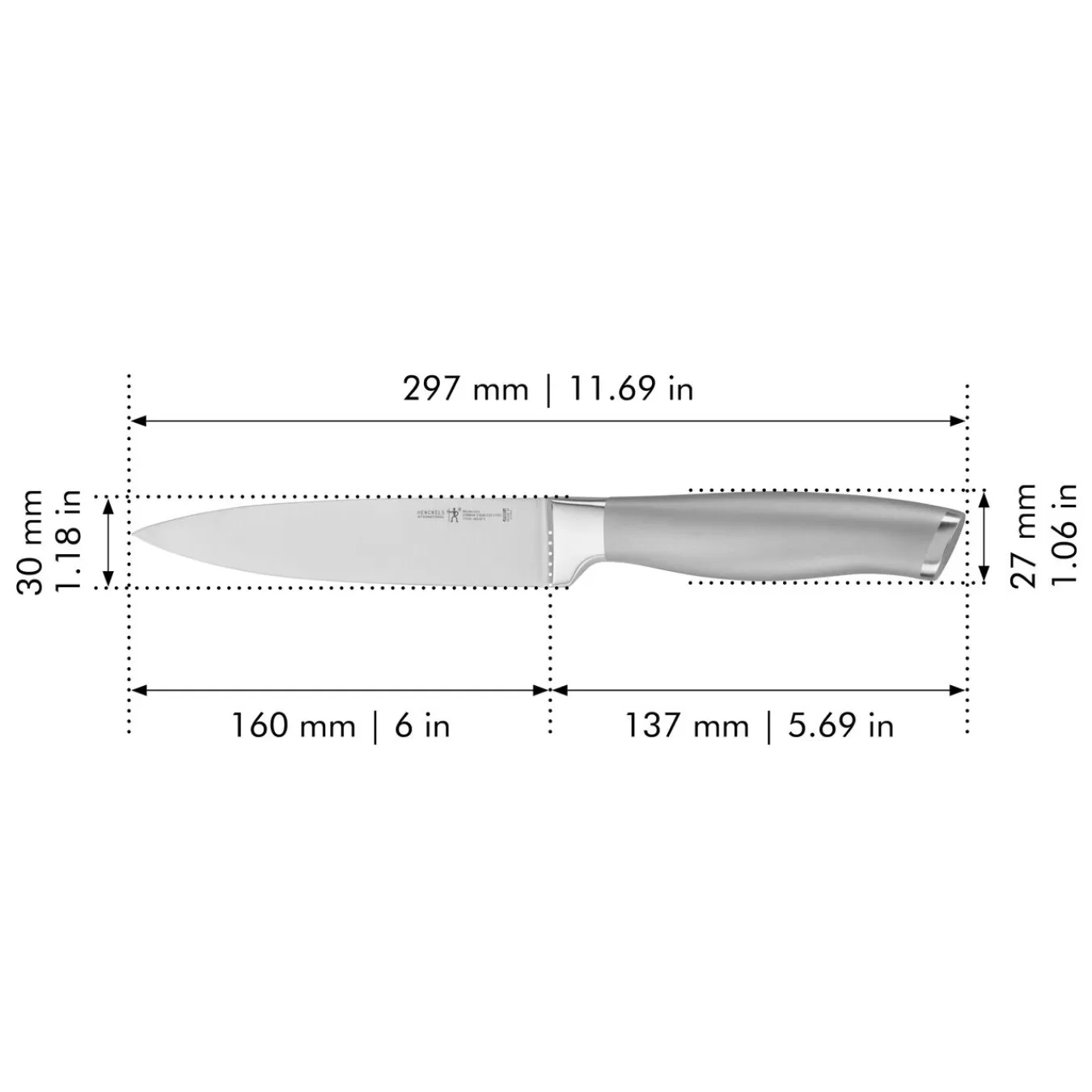 HENCKELS Utility Knives*6-Inch Utility Knife, Fine Edge Silver