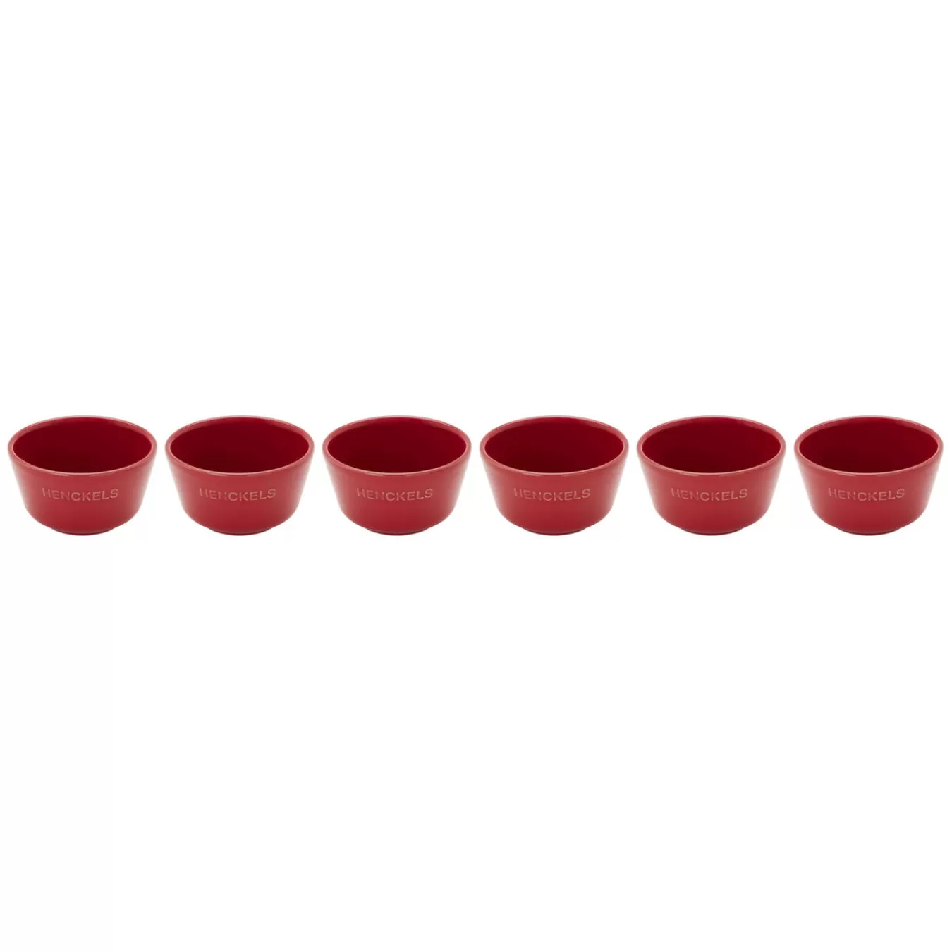 HENCKELS Ramekins*6-Pc, Round, Ramekin Set, Cherry