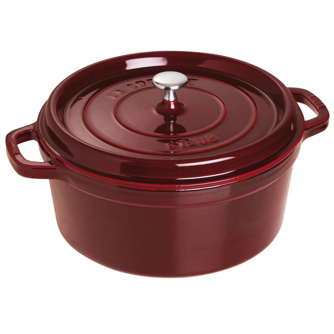 STAUB Dutch Ovens*7 Qt, Round, Cocotte, Grenadine