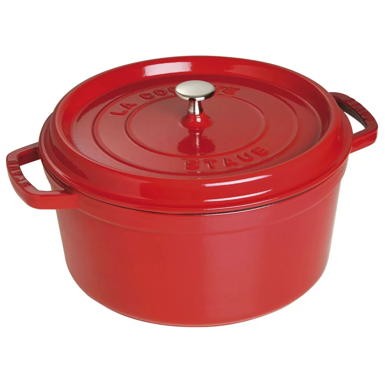 STAUB Dutch Ovens*7 Qt, Round, Cocotte, Cherry