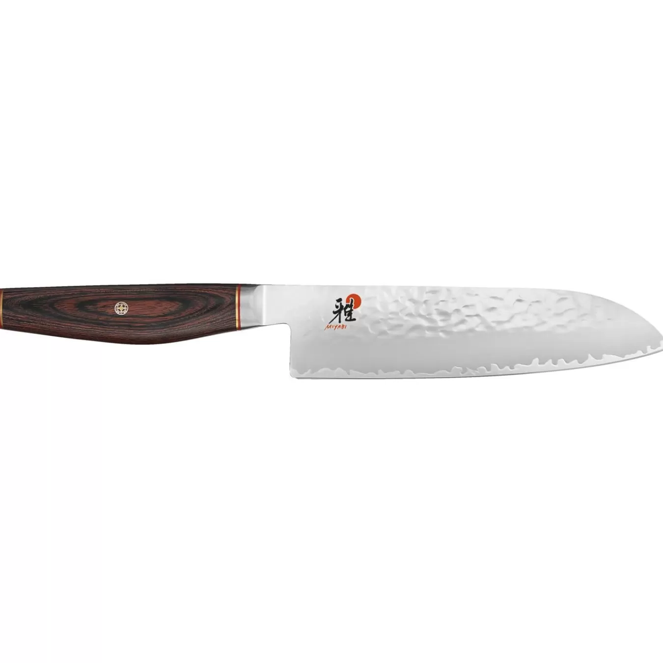 MIYABI Santoku Knives*7-Inch, Fine Edge Santoku Knife Brown