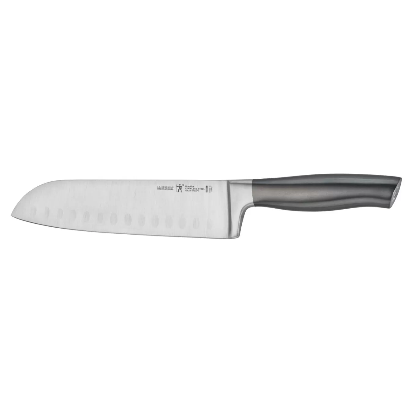 HENCKELS Santoku Knives*7-Inch, Hollow Edge Santoku Graphite Grey