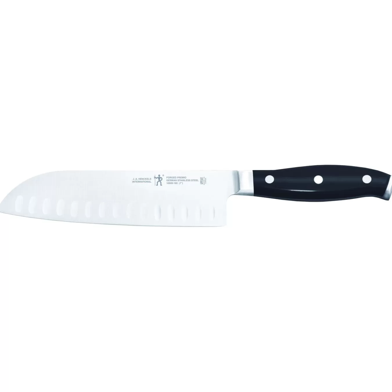 HENCKELS Santoku Knives*7-Inch, Hollow Edge Santoku Knife Black Matte