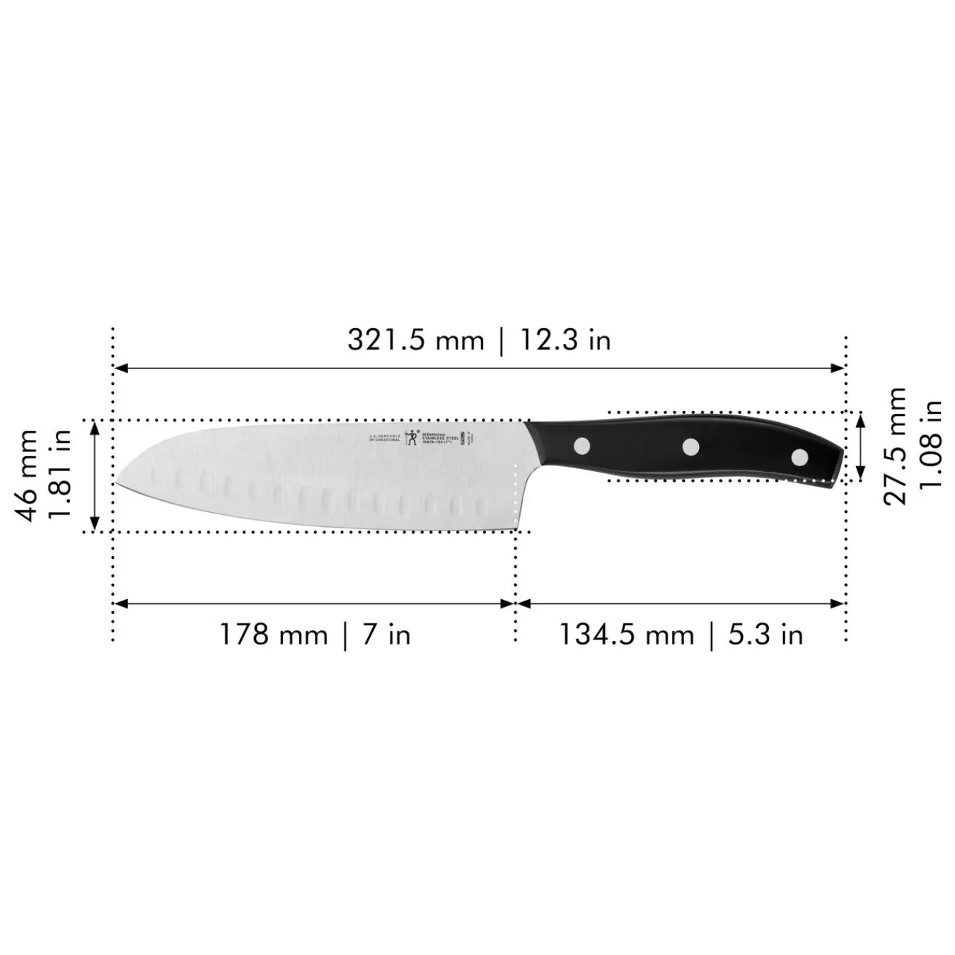 ZWILLING Santoku Knives*7-Inch, Hollow Edge Santoku Knife