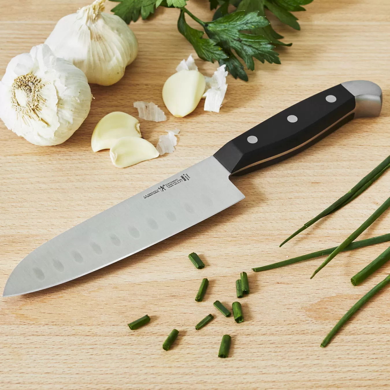 HENCKELS Santoku Knives*7-Inch, Hollow Edge Santoku Knife