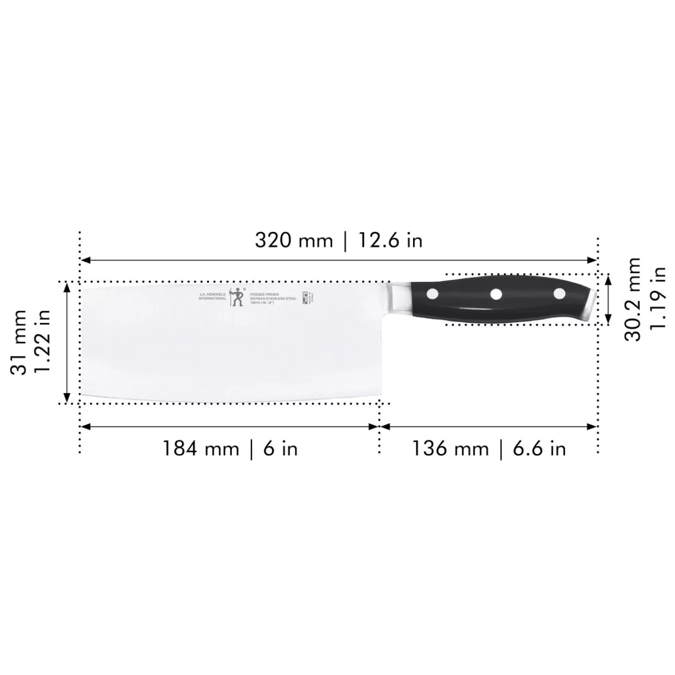 HENCKELS Cleavers*7-Inch, Meat Cleaver