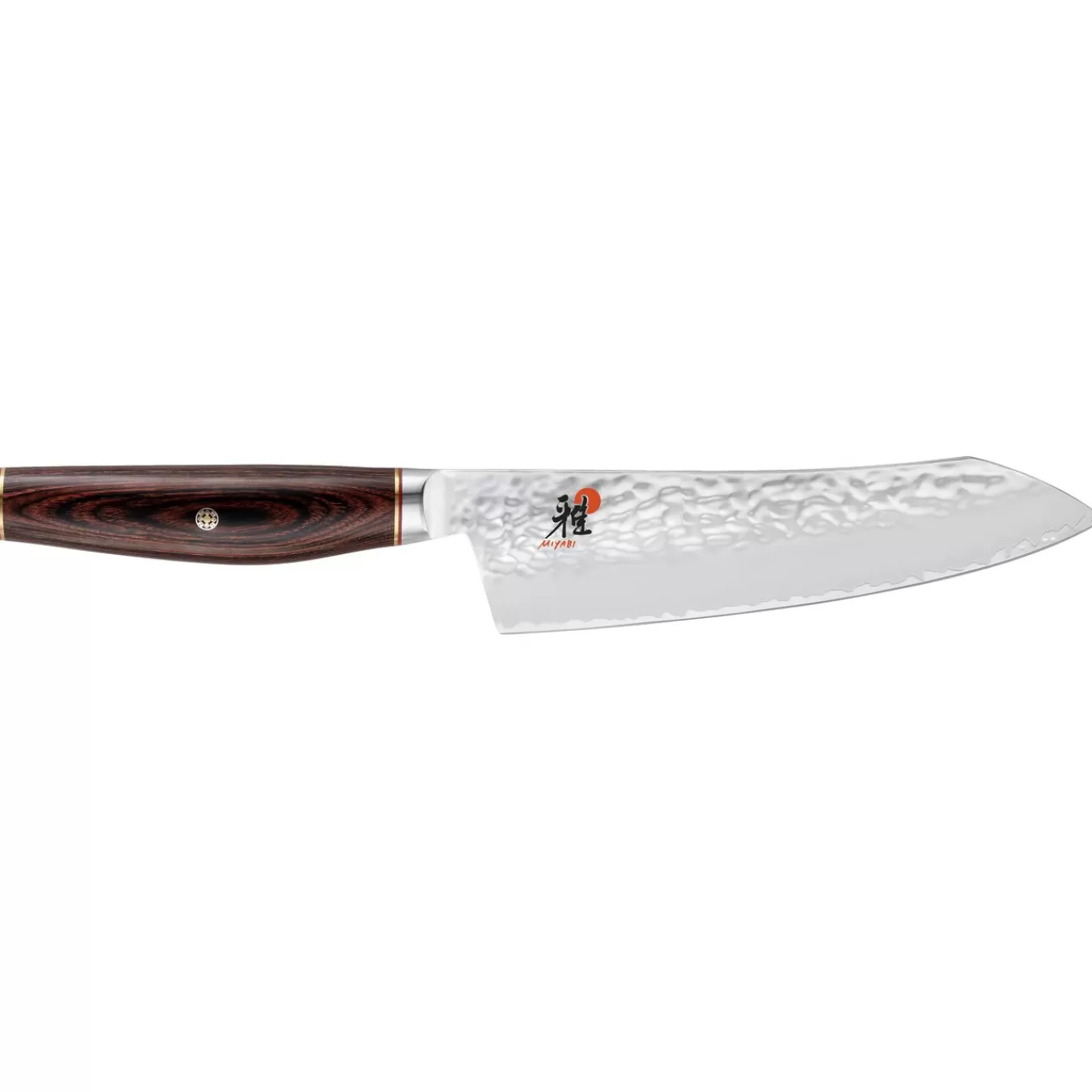 MIYABI Santoku Knives*7-Inch Rocking Santoku, Fine Edge Brown