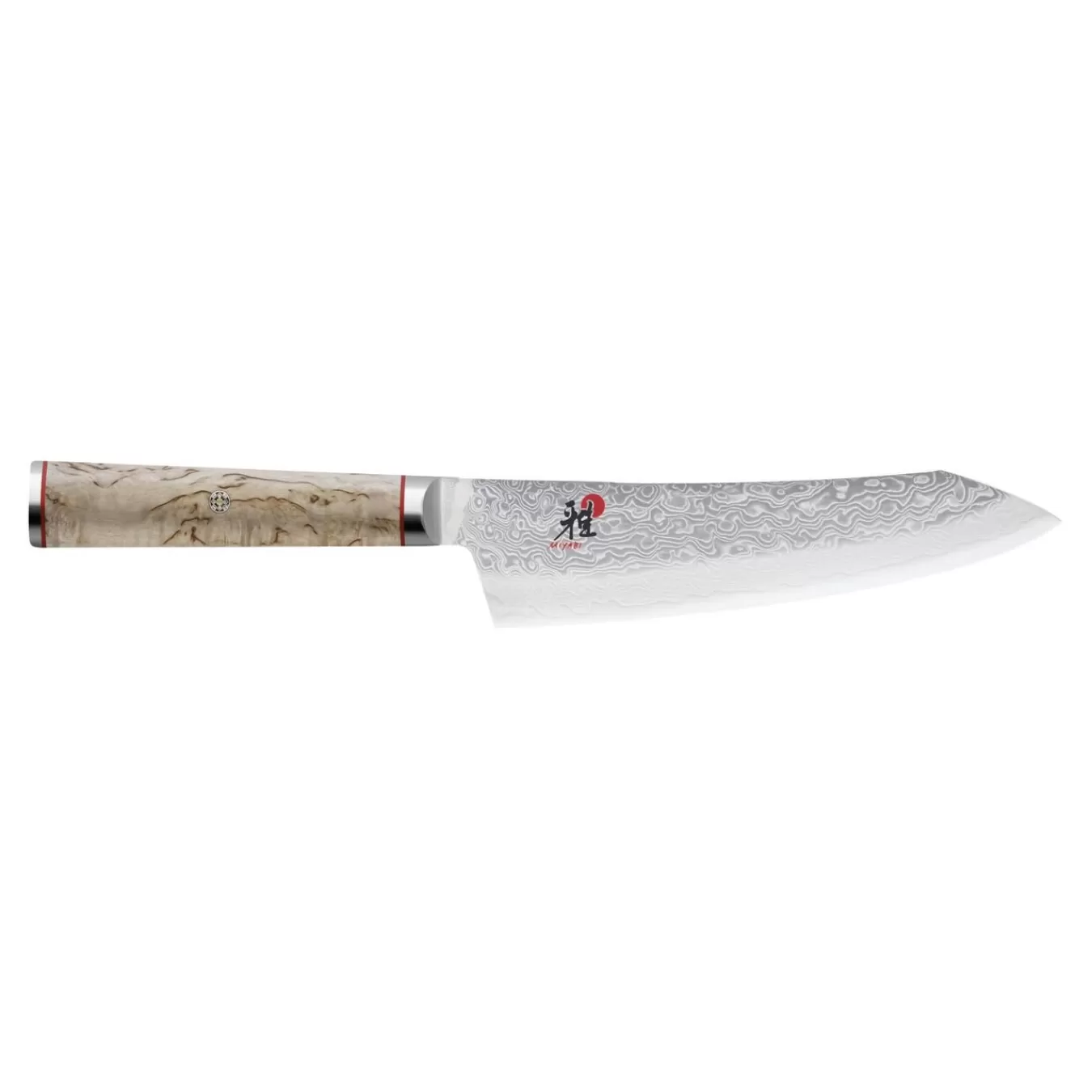 MIYABI Santoku Knives*7-Inch Rocking Santoku Knife, Fine Edge Brown