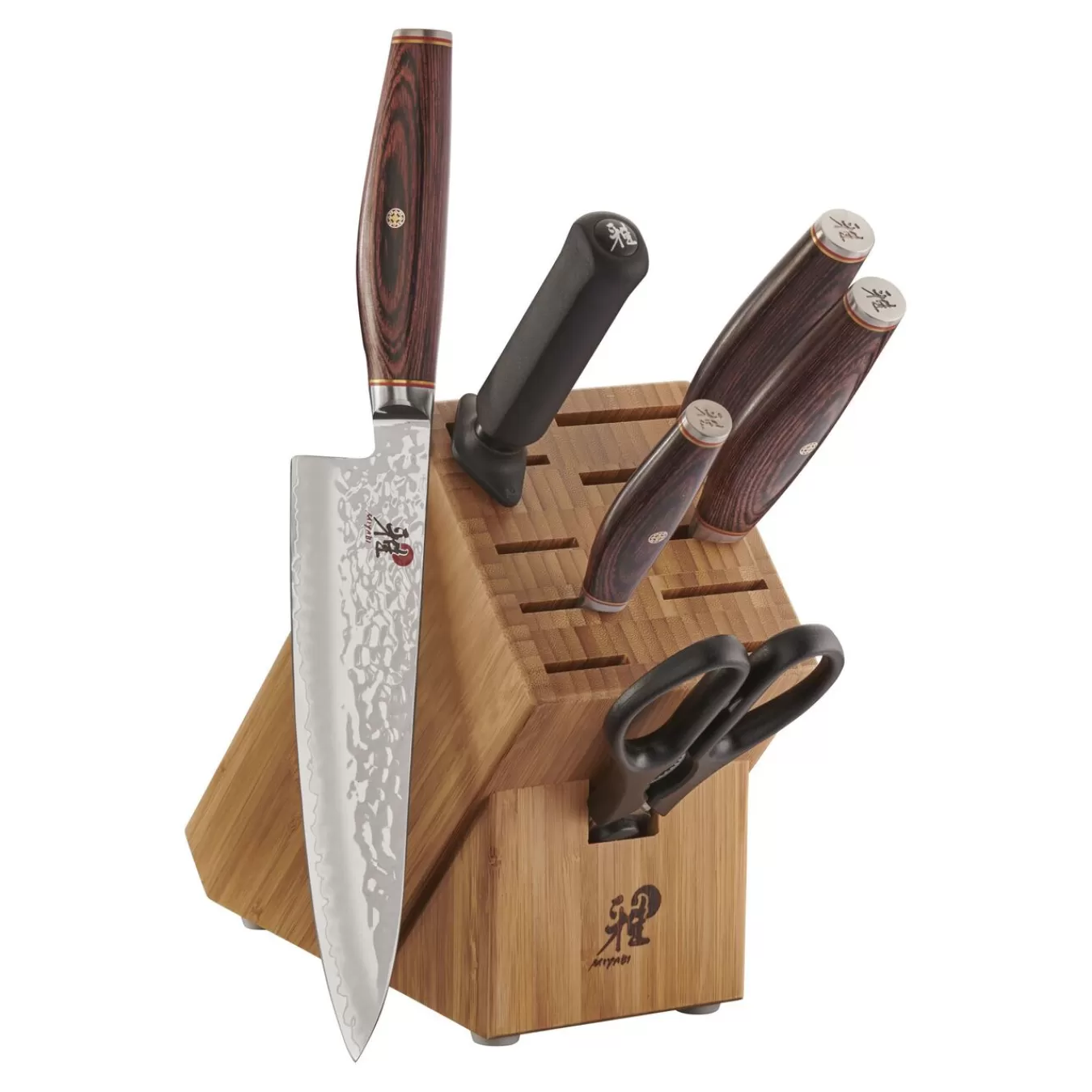 MIYABI Knife Block Sets*7-Pc, Knife Block Set, Natural