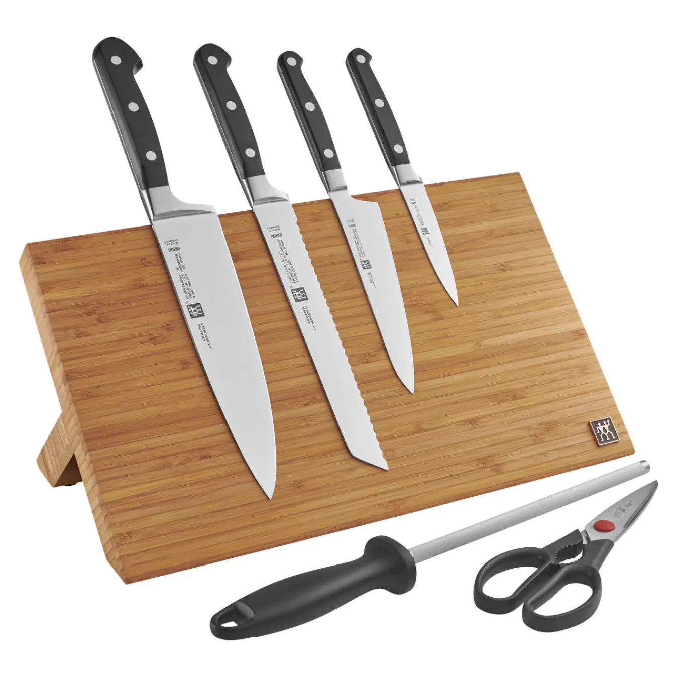 ZWILLING Knife Block Sets*7-Pc, Set With Bamboo Magnetic Easel