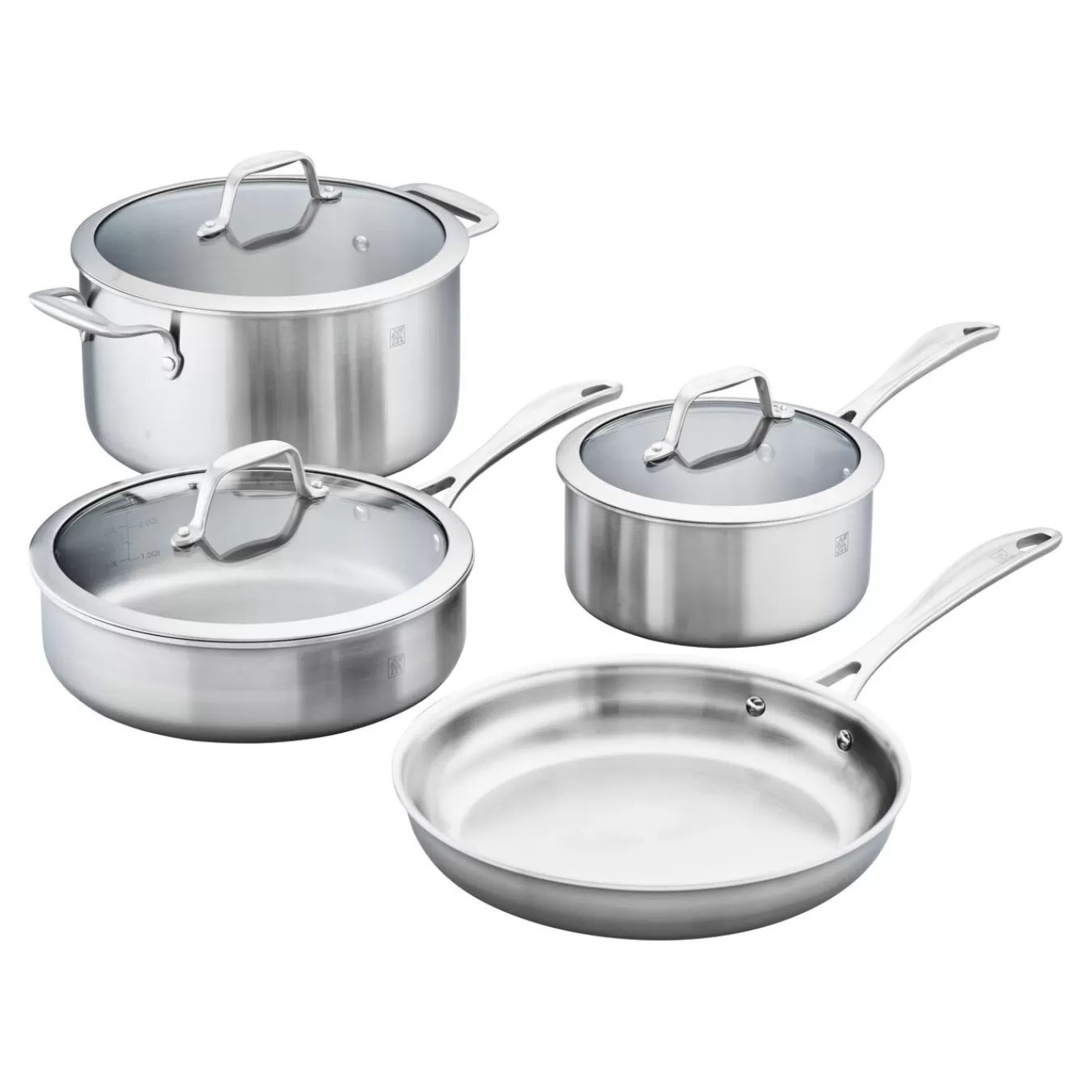 ZWILLING Cookware Sets*7-Pc, Stainless Steel, Cookware Set Silver