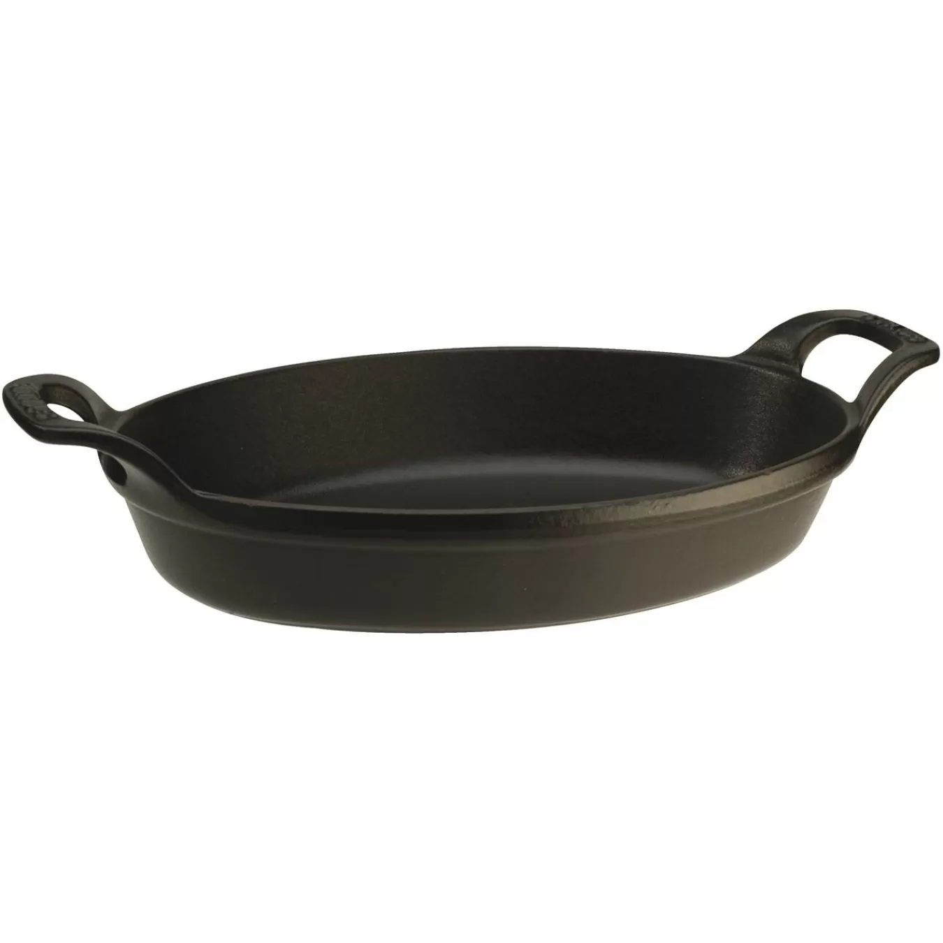 STAUB Baking Dishes*8.25 Inch, Oval, Gratin Baking Dish, Black Matte