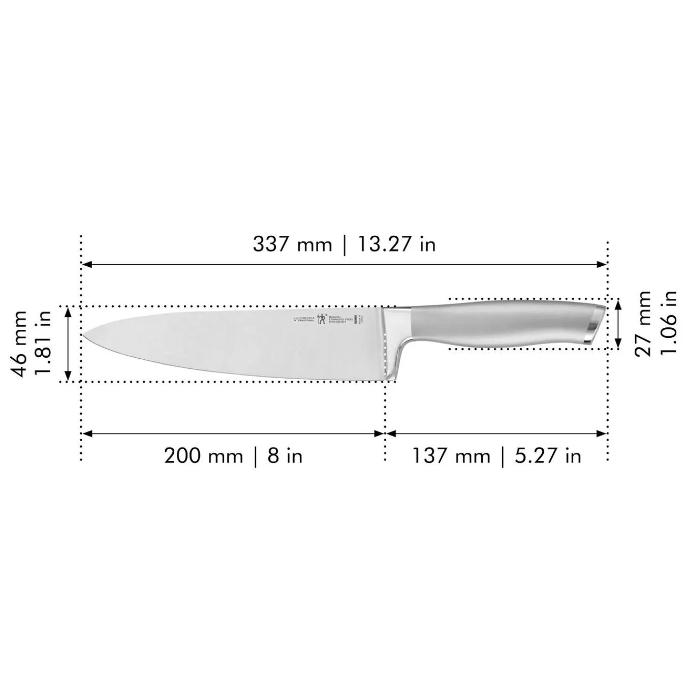 HENCKELS Chef'S Knives*8-Inch, Chef'S Knife Silver