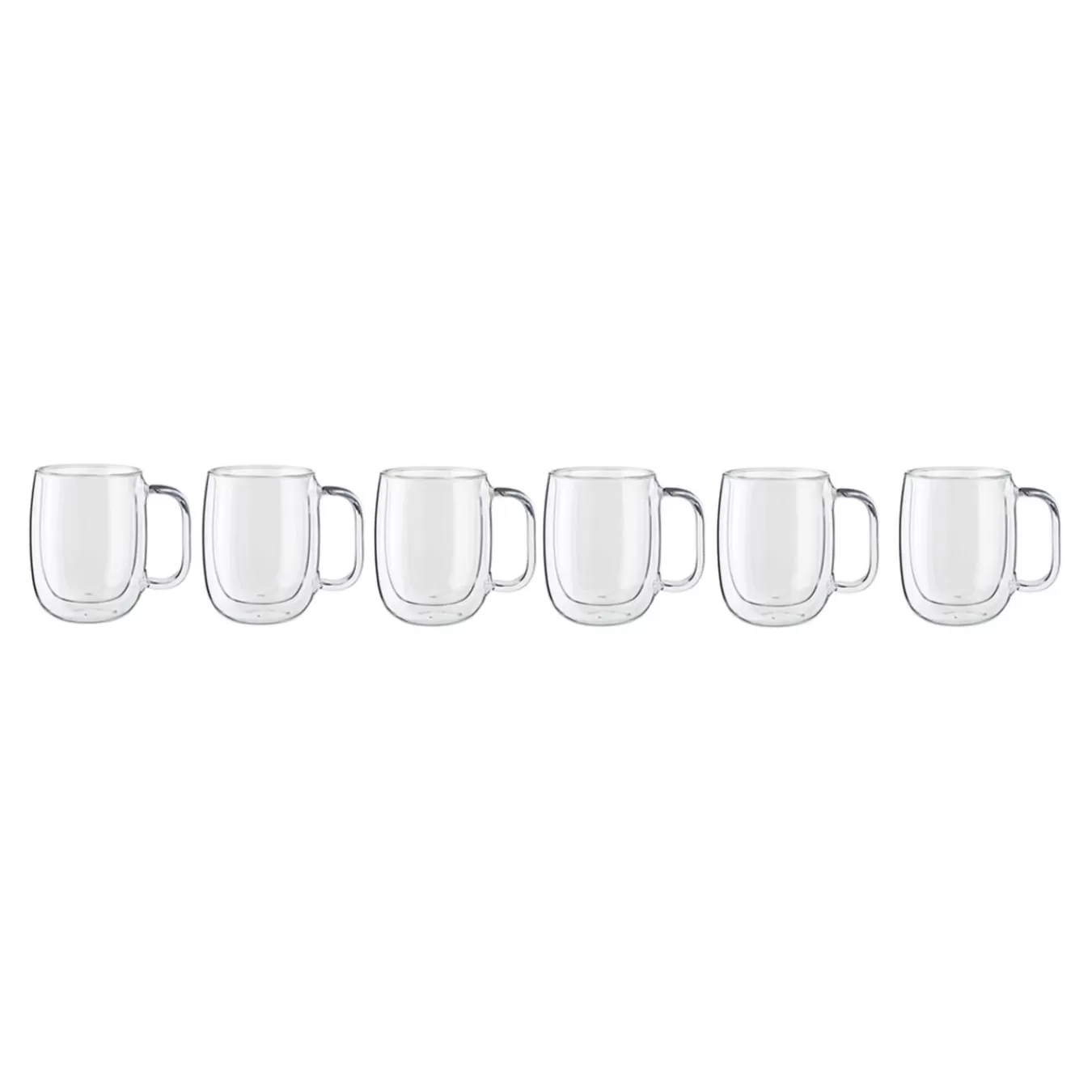 ZWILLING Mugs*8-Pc  Coffee Glass Mug Set Transparent