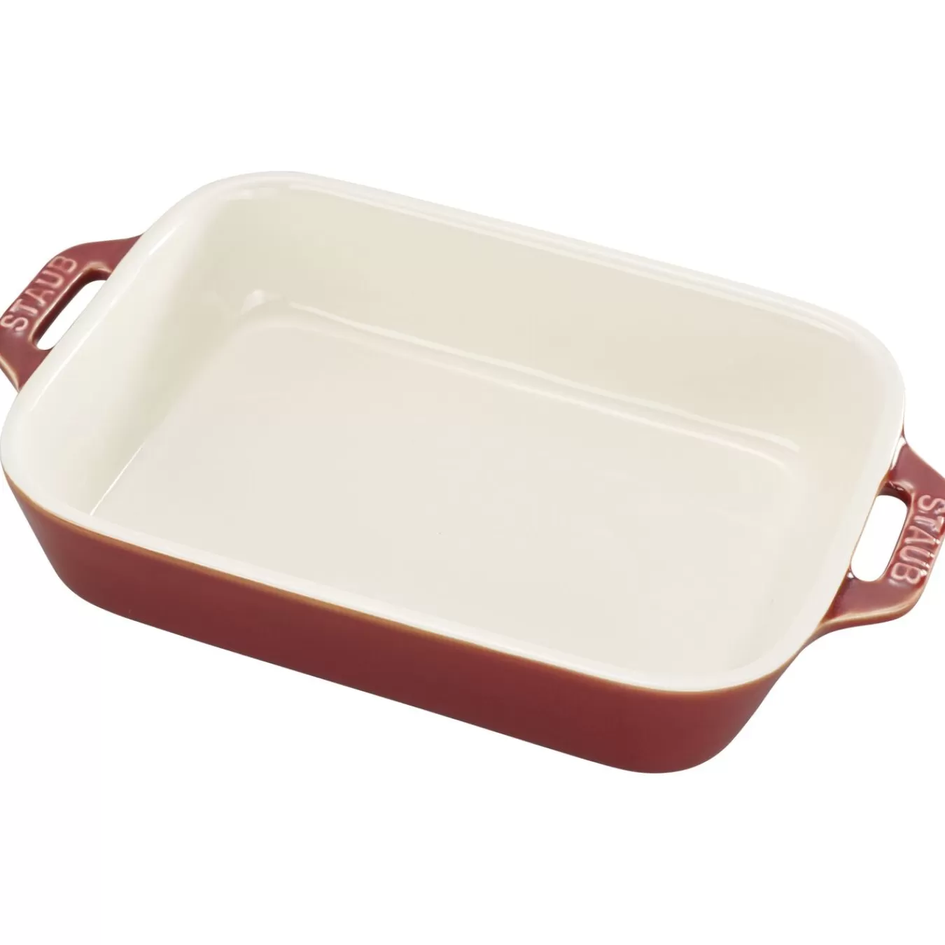 STAUB Baking Dishes*8-X 6.3-Inch, Rectangular, Baking Dish, Rustic Red