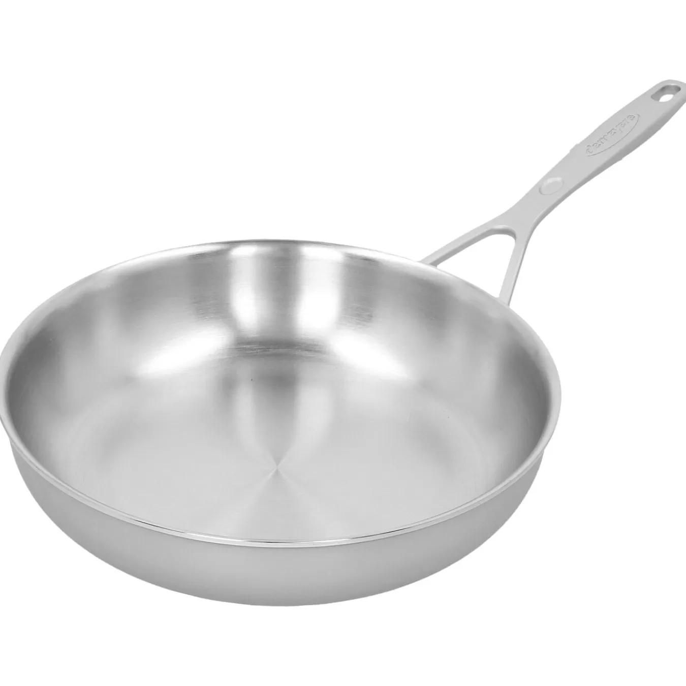 DEMEYERE Skillets*9.5-Inch, 18/10 Stainless Steel, Frying Pan Silver