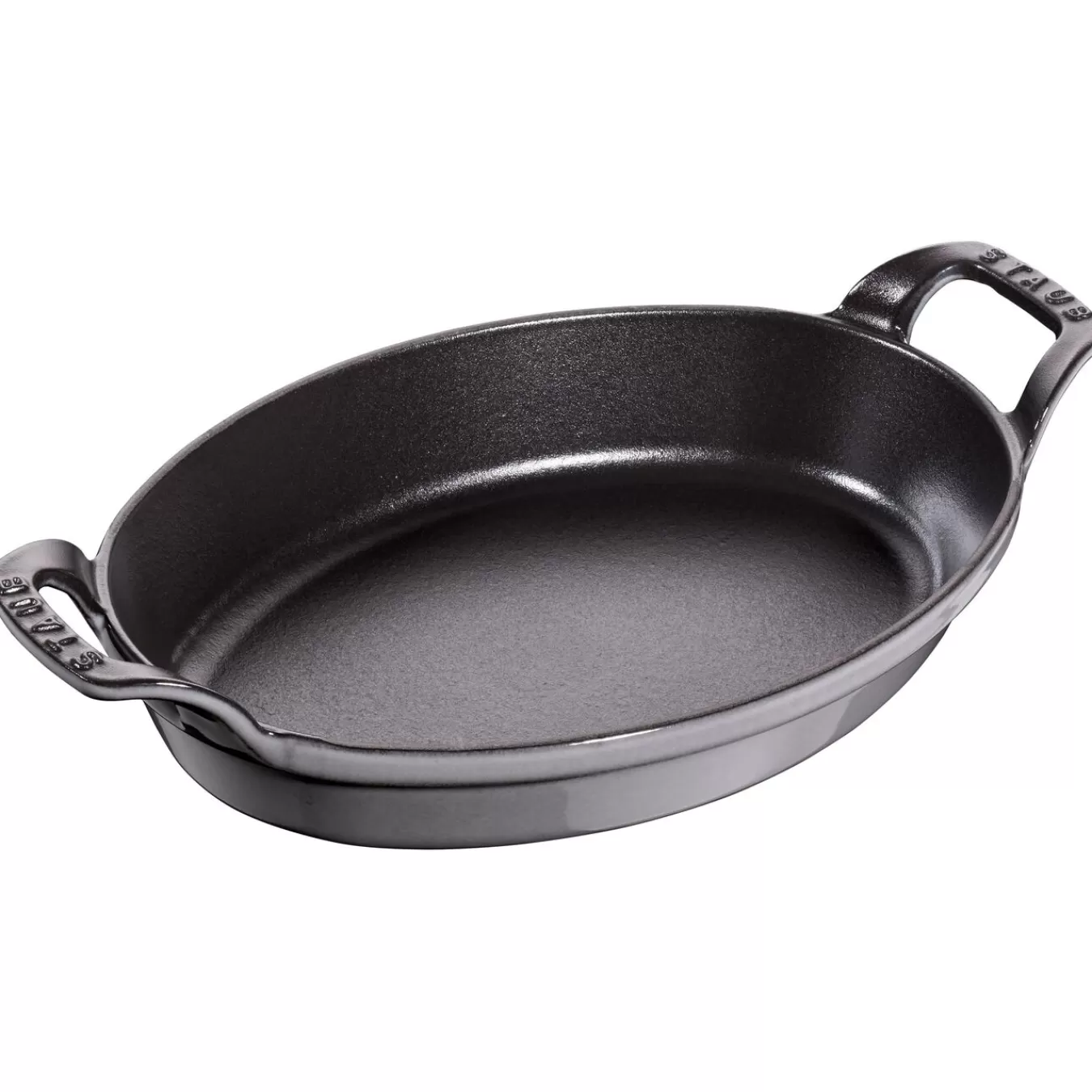 STAUB Baking Dishes*9.5-Inch, Oval, Baking Dish, Graphite Grey