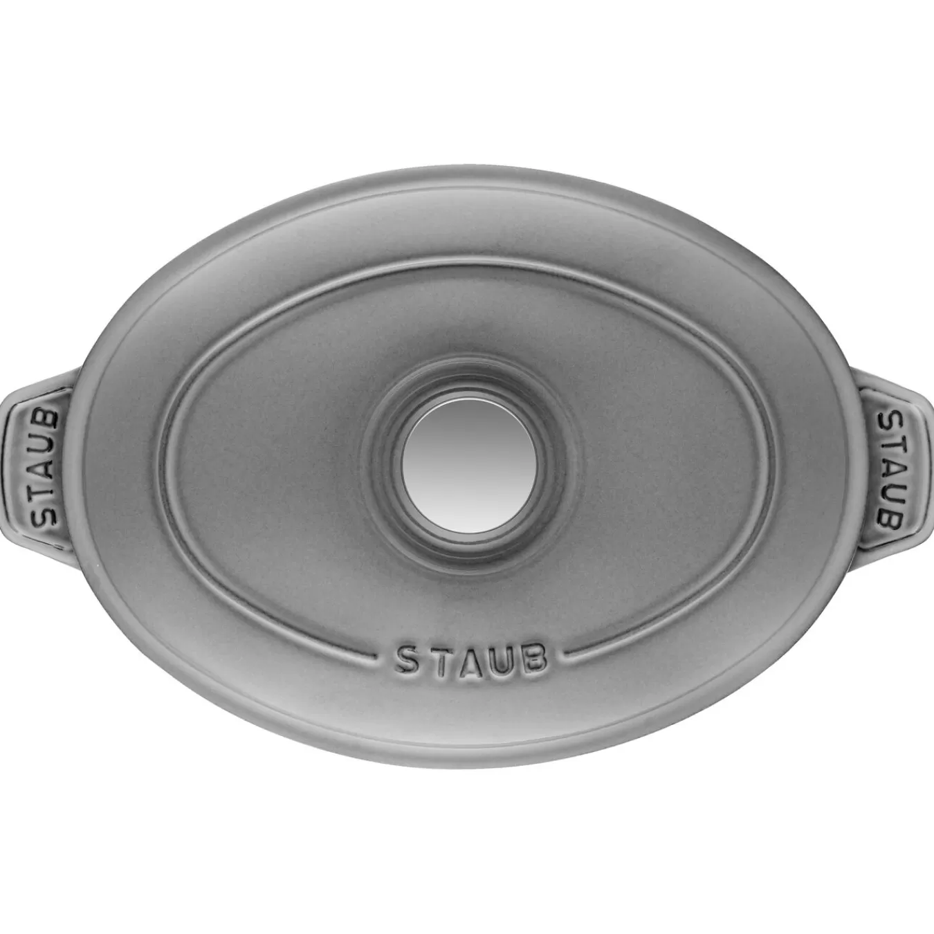 STAUB Baking Dishes*9-Inch, Oval, Covered Baking Dish With Lid, Graphite Grey