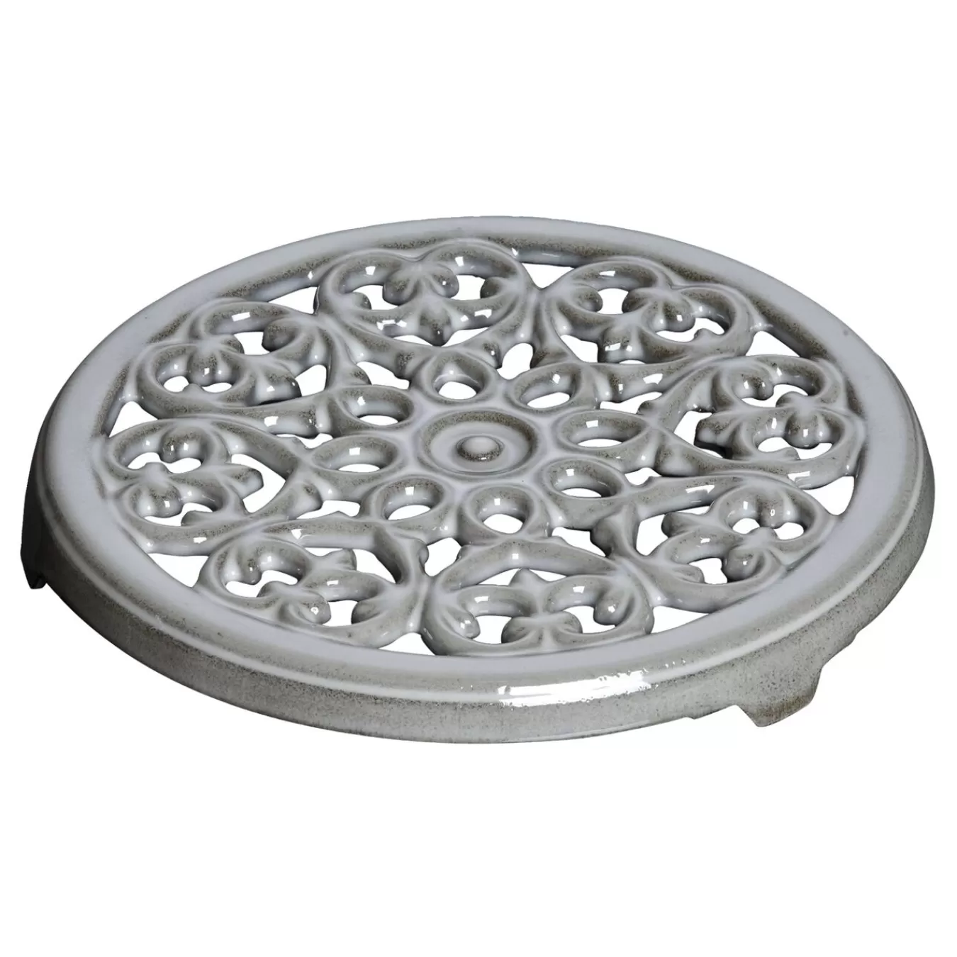 STAUB Trivets*9-Inch, Round, Cast Iron Lilly Trivet, Graphite Grey