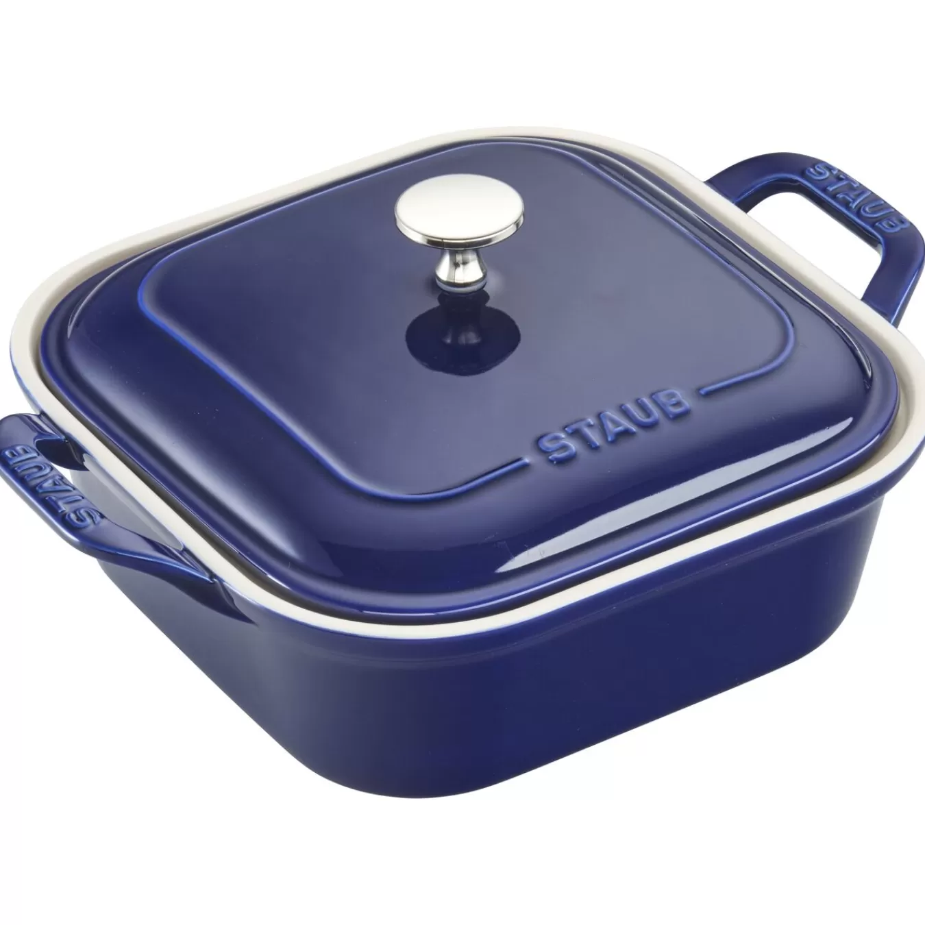 STAUB Baking Dishes*9-Inch, Square, Covered Baking Dish, Dark Blue