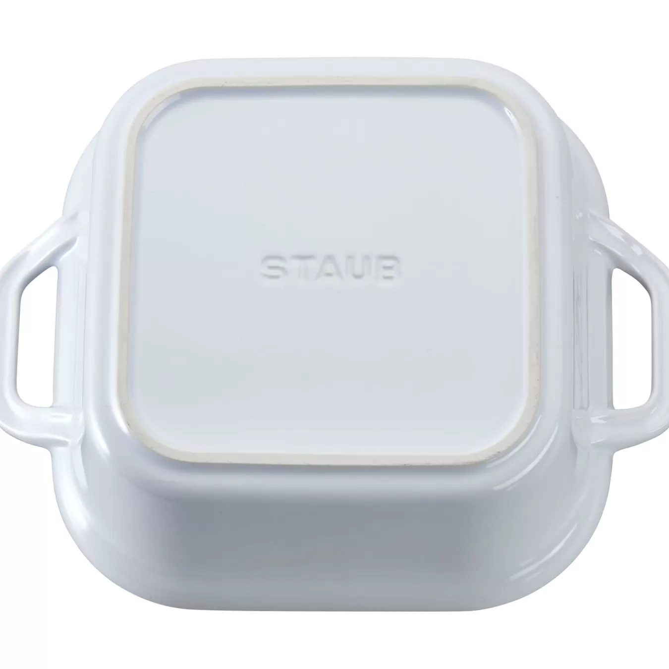 STAUB Baking Dishes*9-Inch, Square, Covered Baking Dish, White