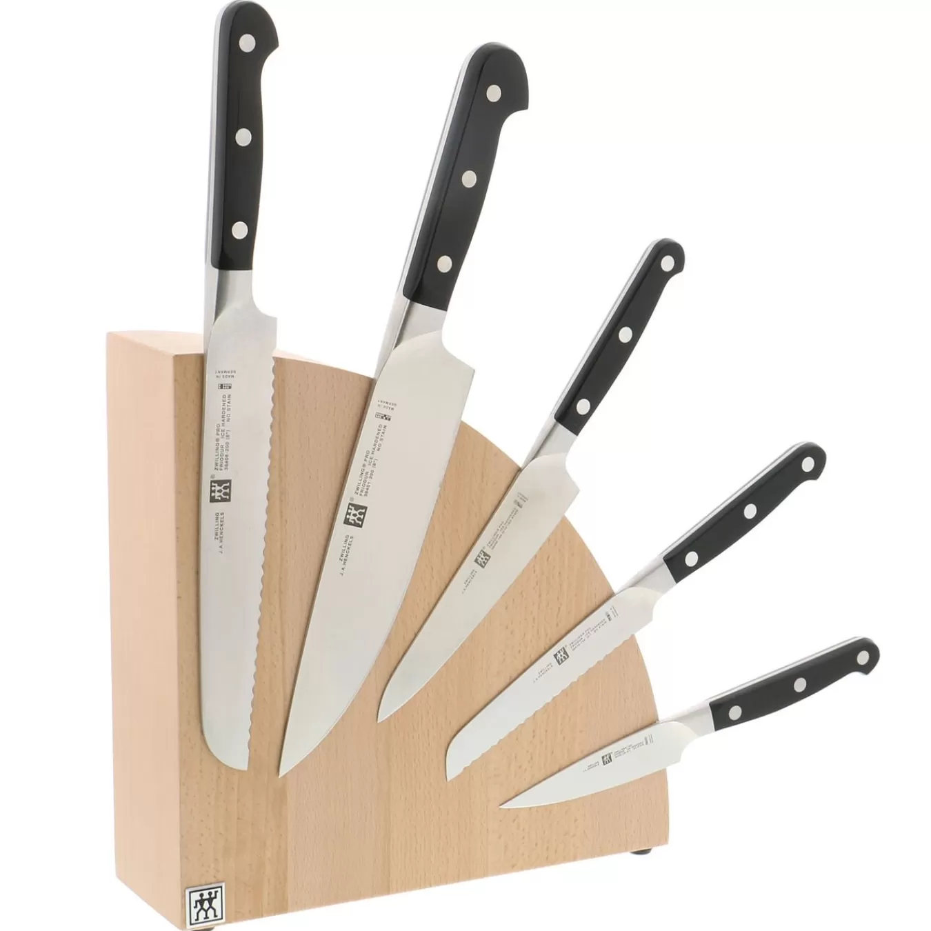 ZWILLING Empty Knife Blocks*Beechwood, Beechwood, Round Italian Magnetic Block - Natural