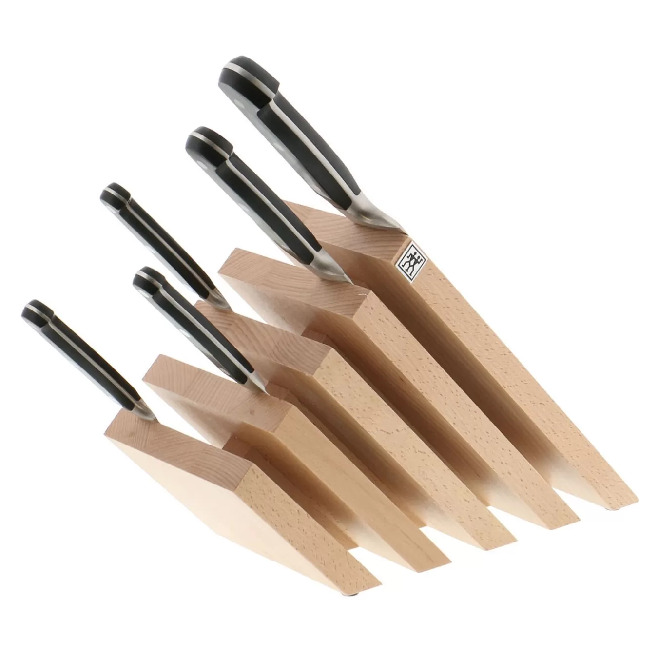 ZWILLING Empty Knife Blocks*Beechwood, Beechwood, Slanted Italian Magnetic Block- Natural