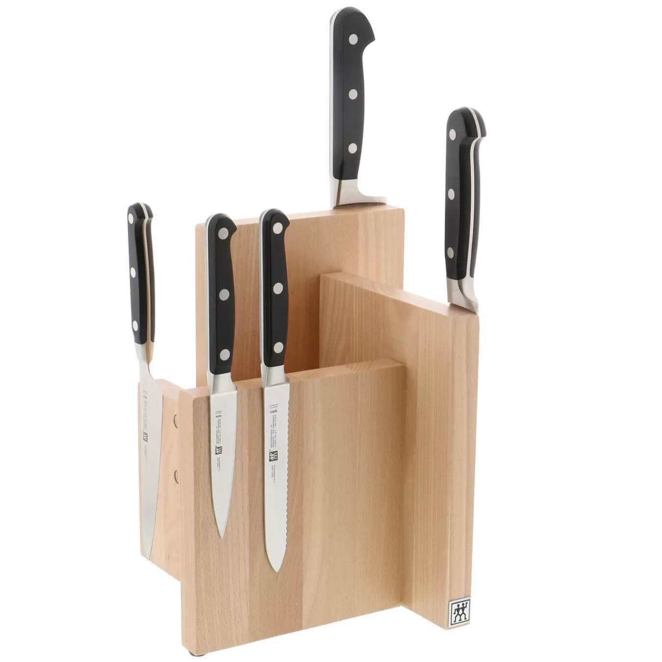 ZWILLING Empty Knife Blocks*Beechwood, Beechwood, Square Italian Magnetic Block - Natural