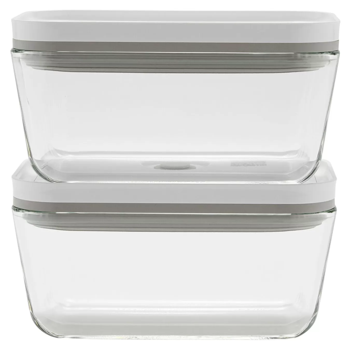 ZWILLING Vacuum Seal Containers*Medium / 2-Pc Medium Vacuum Container, Glass, Grey