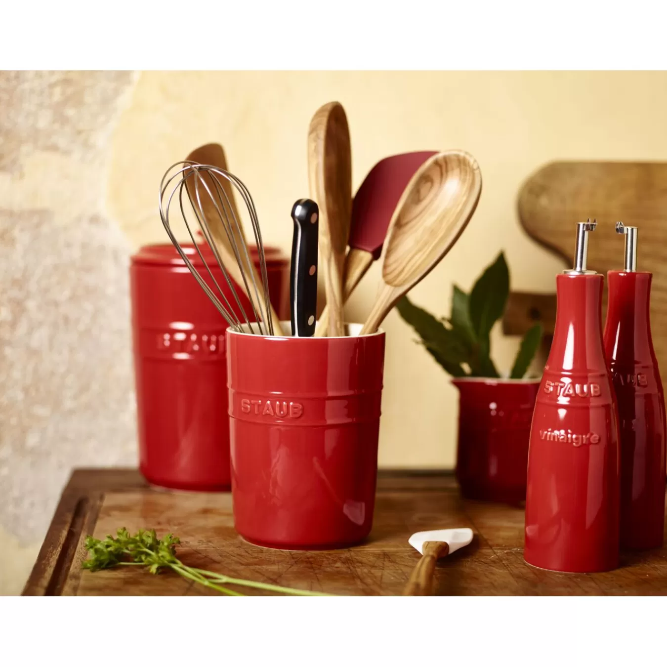 STAUB Utensil Holders*Utensil Holder, Cherry